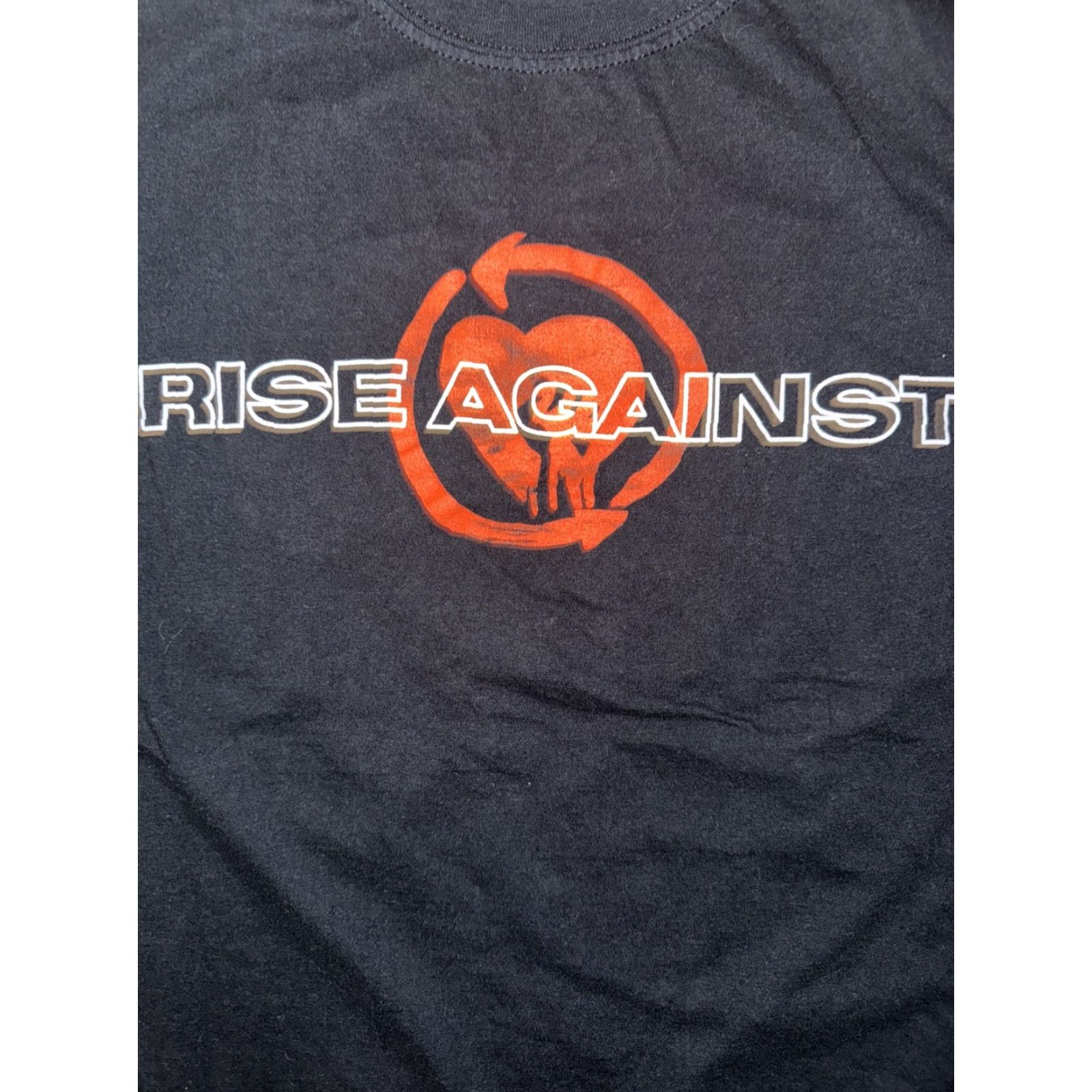 Vintage Rise Against T-Shirt Black XL This World Is Too Much Noise Mens Shirt Regular XL Black Rise Against this world is too much noise T-Shirt Men Size US XL / EU 56 / 4 - 4 Thumbnail
