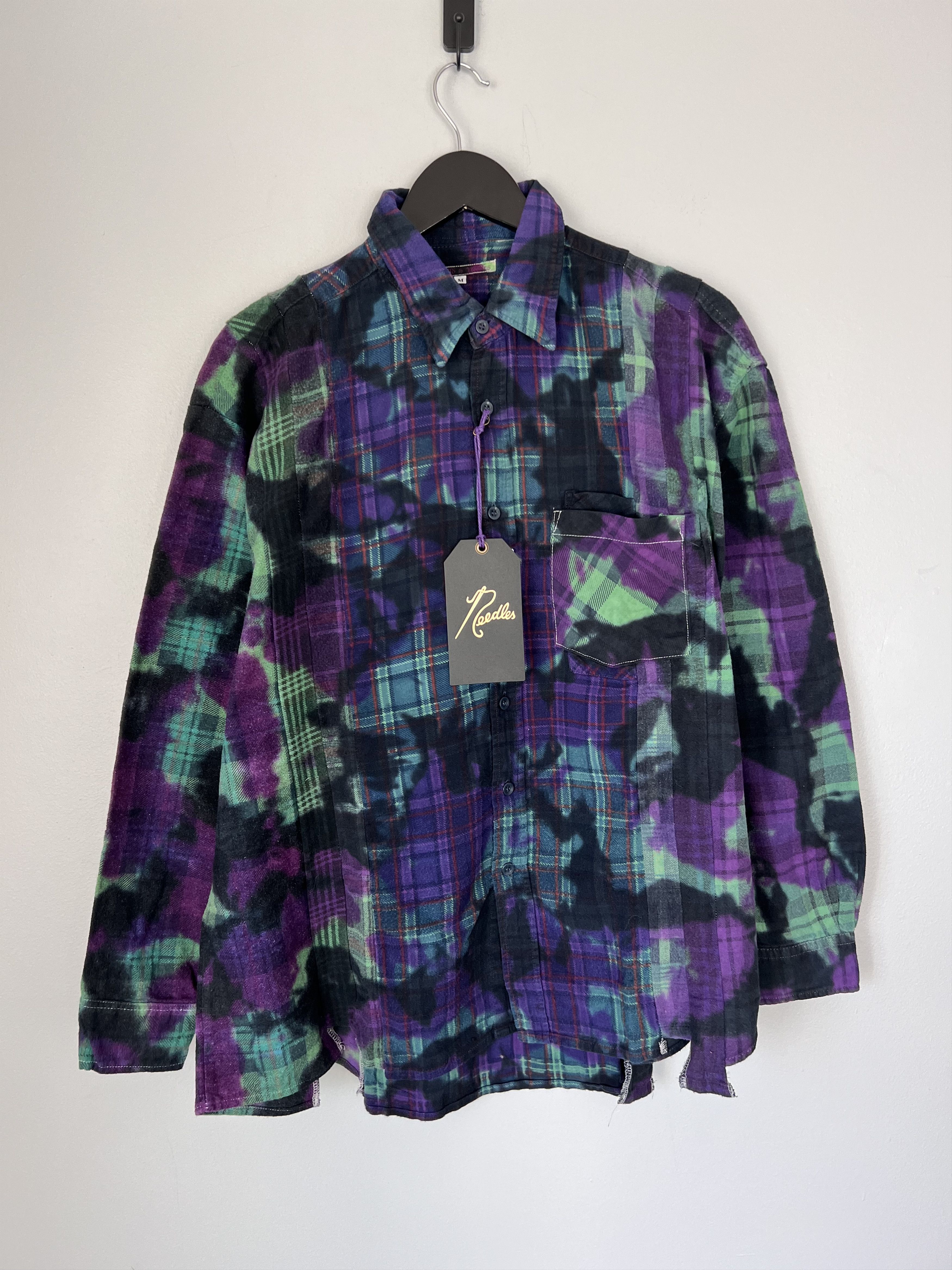 Needles Needles Rebuild 7 Cuts Flannel in Tie Dye Size US M / EU 48-50 / 2 - 1 Thumbnail