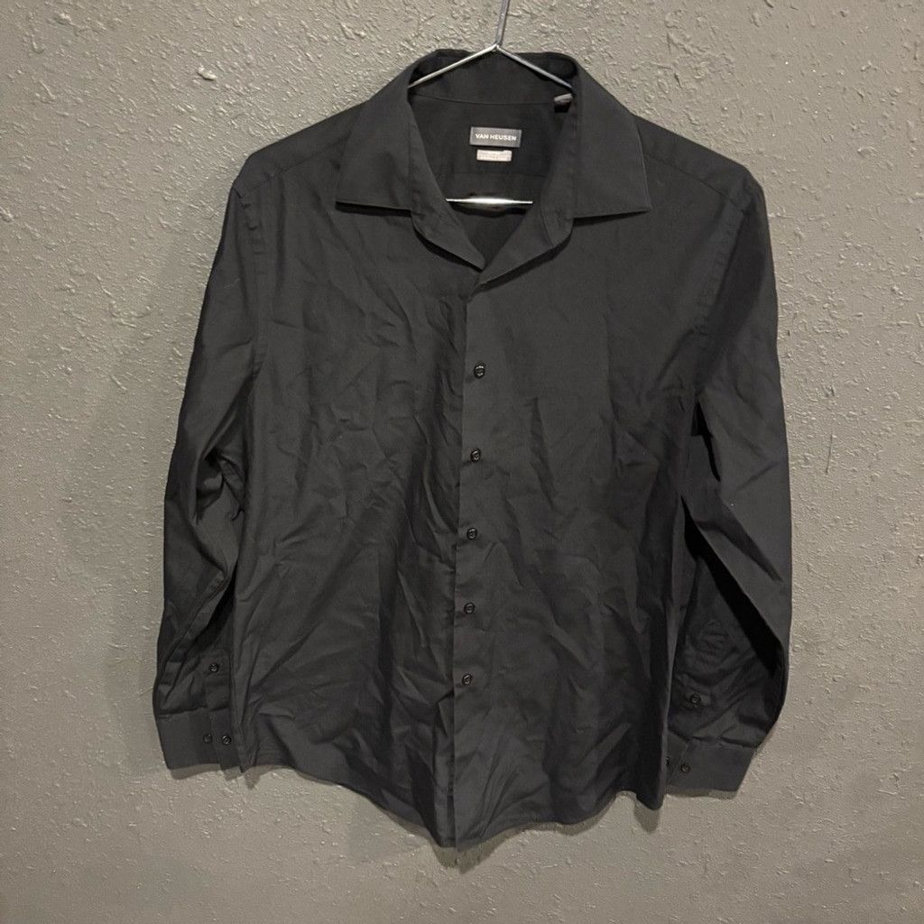 Van Heusen Classic Black Men's Van Heusen Shirt Size US L / EU 52-54 / 3 - 1 Thumbnail