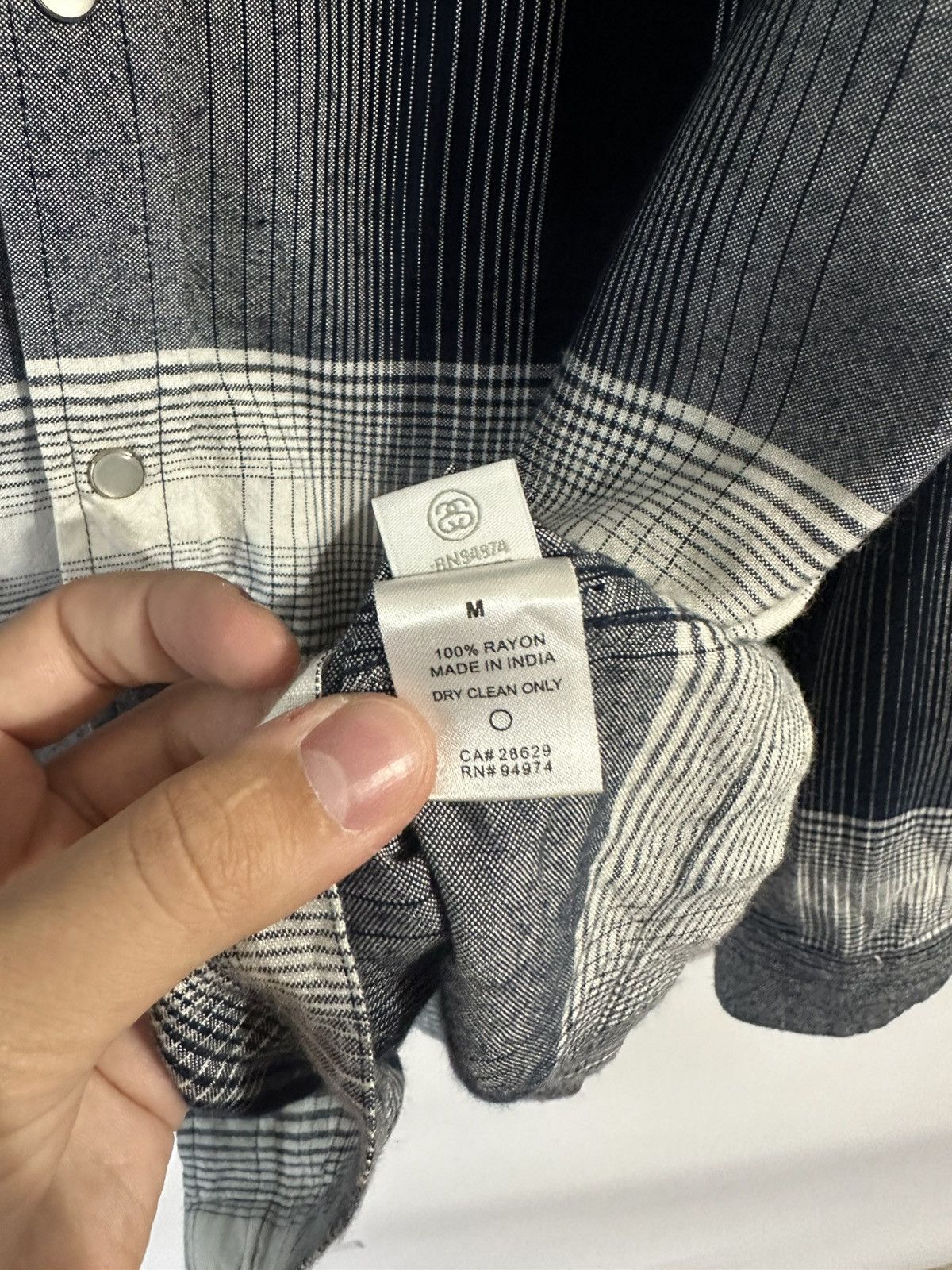Stussy Stussy Plaid Rayon Long Sleeve Shirt Button Up Size US M / EU 48-50 / 2 - 8 Thumbnail