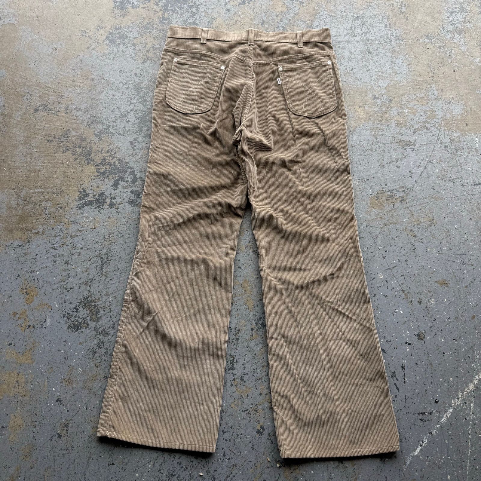 Levi's vtg 70’s Levi’s White Tab Flare Corduroy Pants Talon 42 Zip Size US 34 / EU 50 - 1 Thumbnail