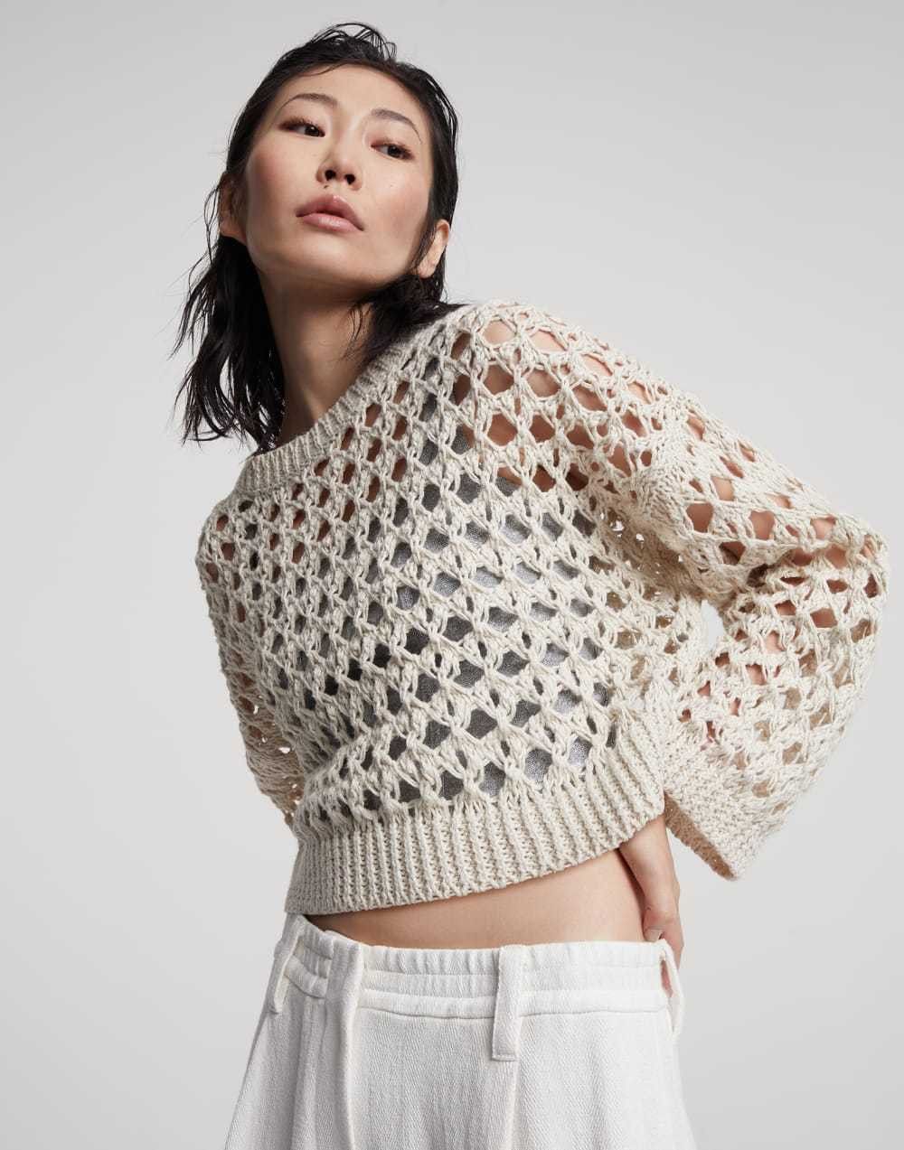 Brunello Cucinelli o1la1rc1a0425 Sweater in Beige Size XL / US 12-14 / IT 48-50 - 2 Thumbnail