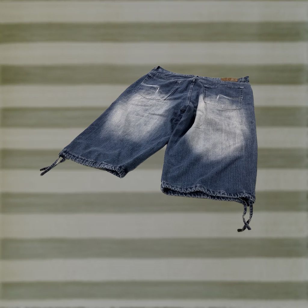 Vintage Five Elements Mens Blue Jeans Shorts Size 44 inseam 20” Adjustable Tie Hem Skate Size US 44 / EU 60 - 1 Thumbnail