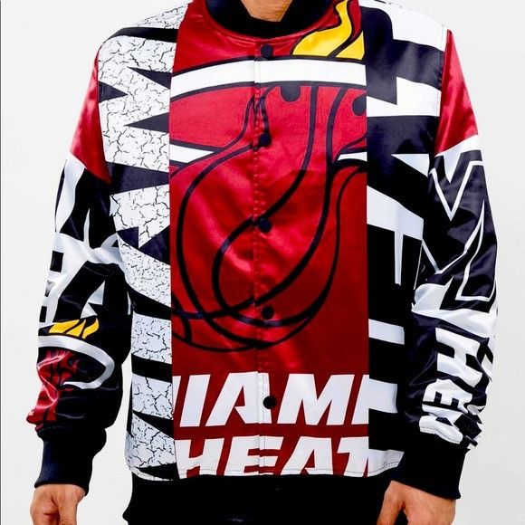 Pro Standard Pro Standard Miami Heat Bomber Jacket Size US XXL / EU 58 / 5 - 1 Thumbnail