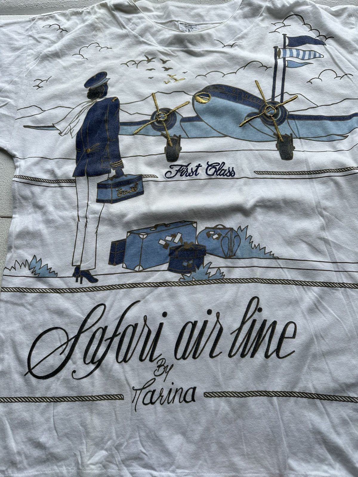 Vintage VNTG🚨FARINA AIRLINE FIRST CLASS PLAIN SINGLE STITCH FARINA Size US S / EU 44-46 / 1 - 5 Thumbnail