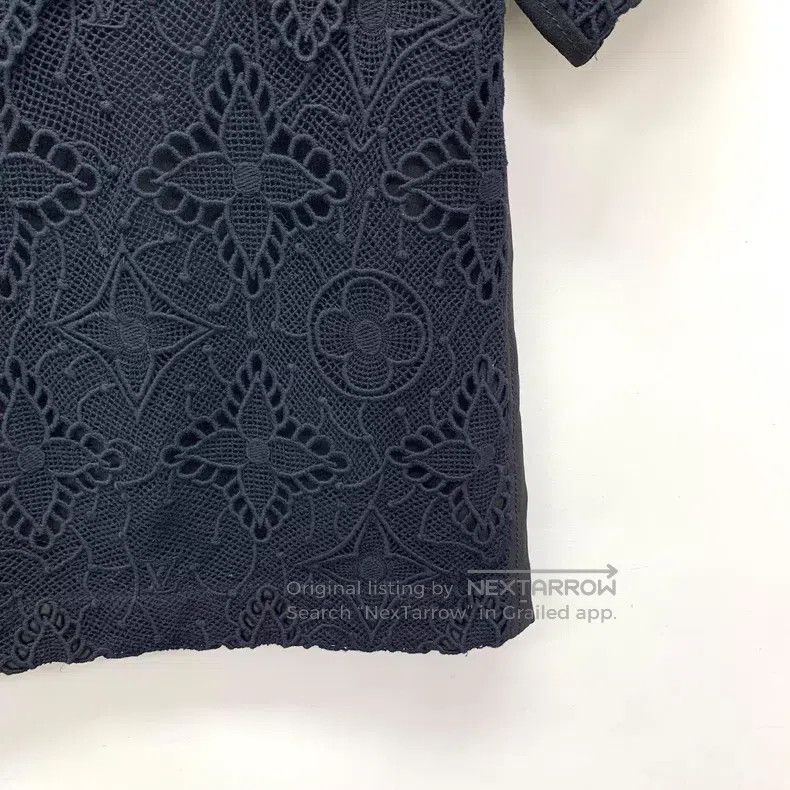 Louis Vuitton Louis Vuitton Black openwork presbyopic knit cotton round Size XXS / US 00 / IT 34 - 4 Thumbnail