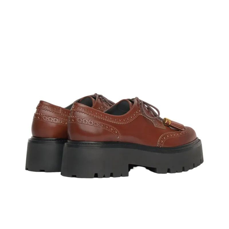Celine o1bcso1str0225 348443602C Derby Shoes in Burgundy Size US 9 / IT 39 - 3 Thumbnail