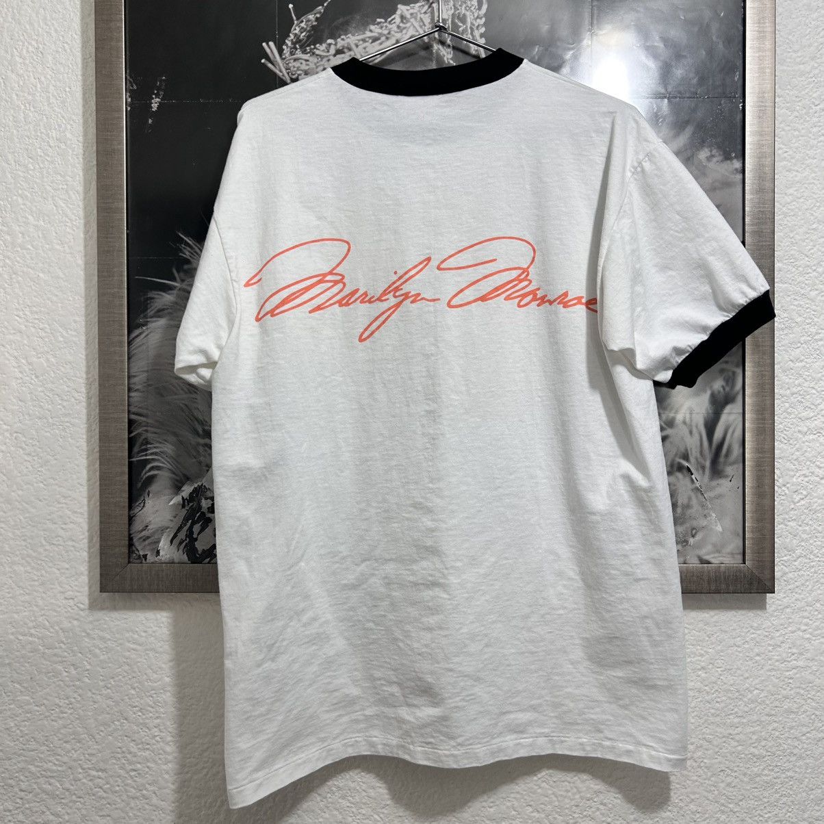 Vintage MARILYN MONROE 1996 VINTAGE SHIRT RINGER RARE Size US L / EU 52-54 / 3 - 5 Thumbnail