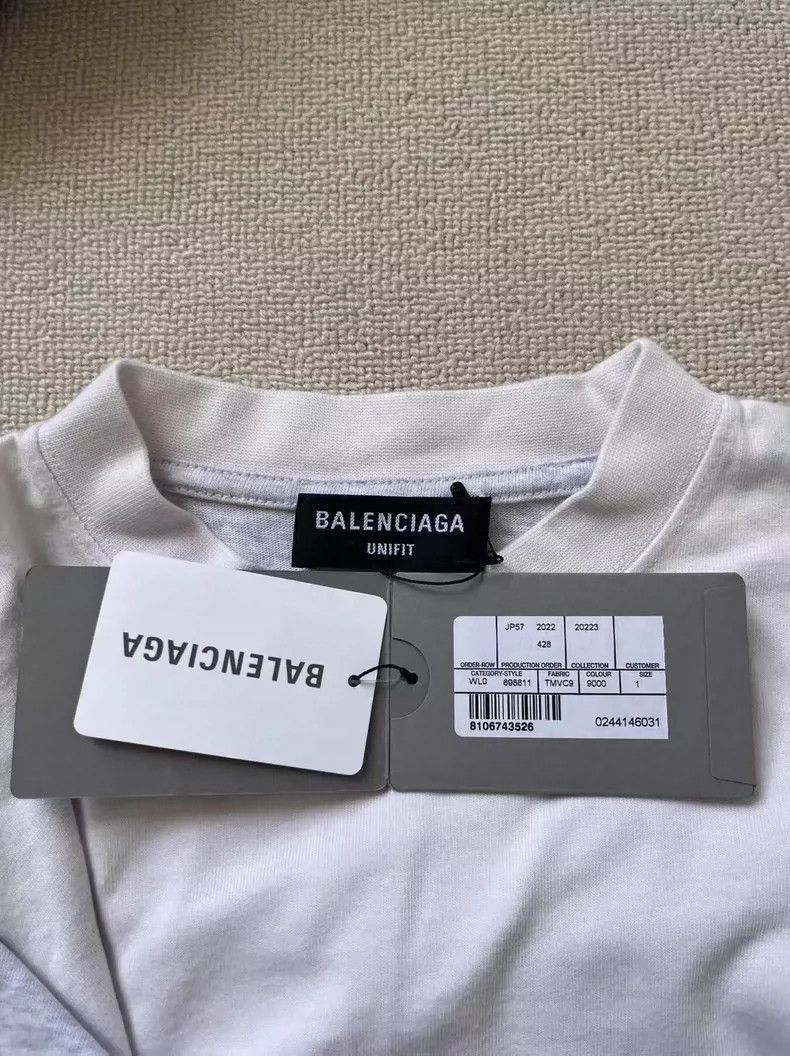 Balenciaga Balenciaga Paris Embroidered Short Sleeve TShirt-2506 Size US S / EU 44-46 / 1 - 6 Thumbnail