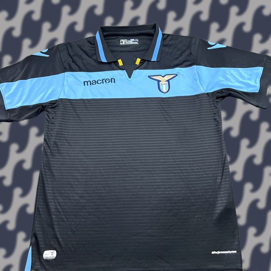 Macron Lazio Macron 2018-2019 Third Jersey Medium Adult Football Shirt Size US M / EU 48-50 / 2 - 1 Thumbnail
