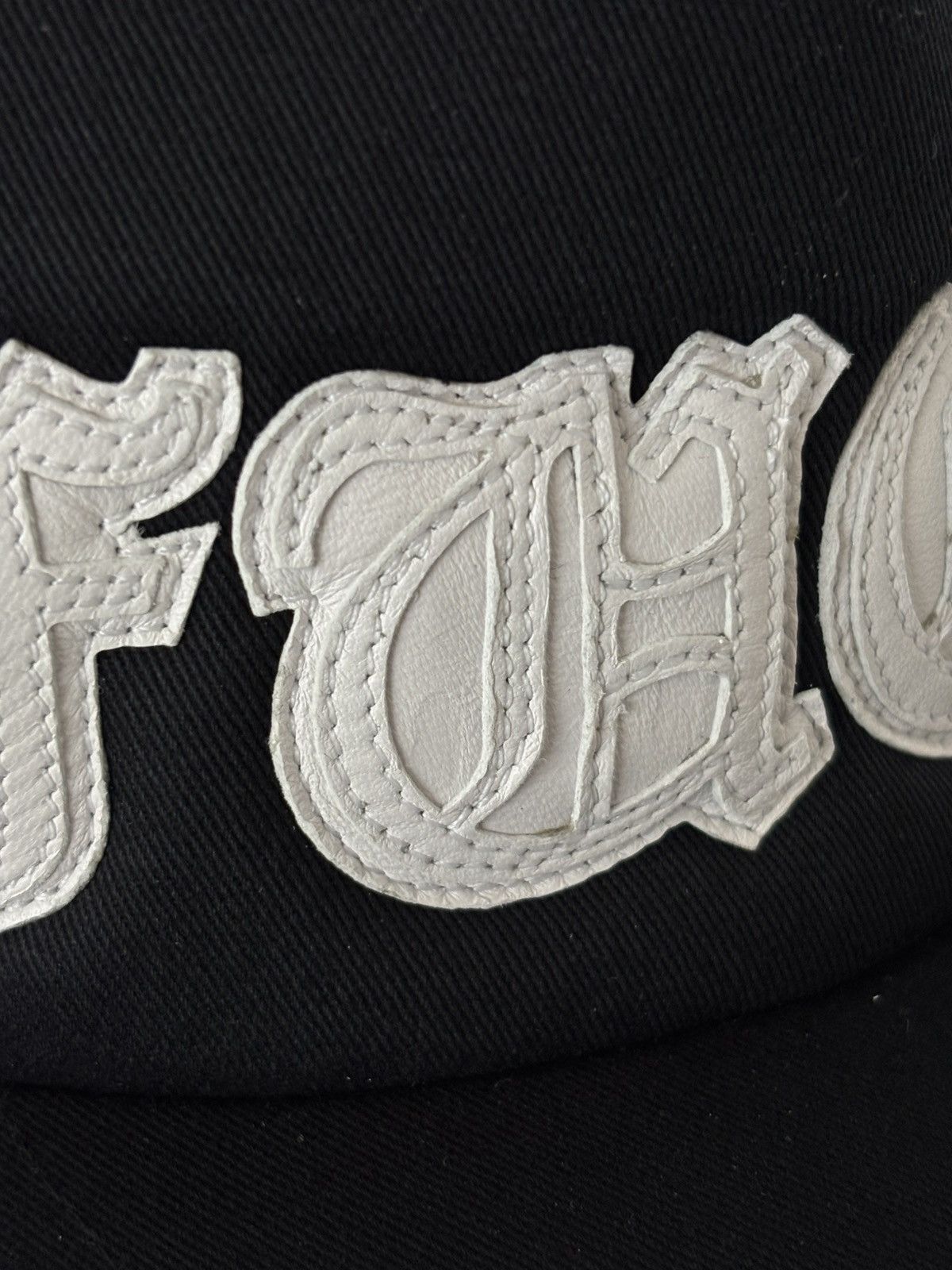 Chrome Hearts Chrome Hearts Leather Fuck Hat Size ONE SIZE - 2 Thumbnail