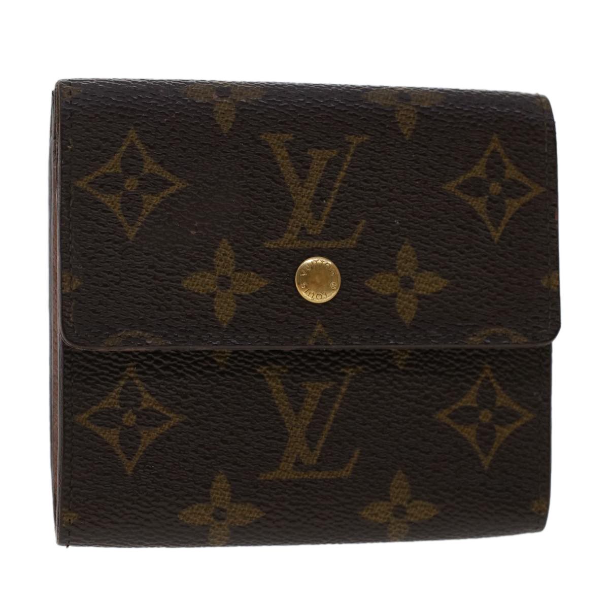 Louis Vuitton W Wallet Monogram Porte Monet Bier Cult Credit