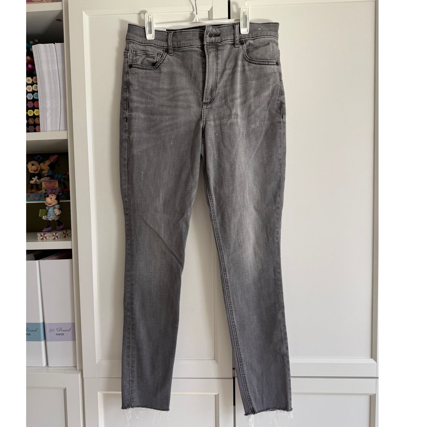 Express Express Gray High Rise Ankle Legging Jeans Women 8R - D013 Size 30" / US 8 / IT 44 - 2 Thumbnail