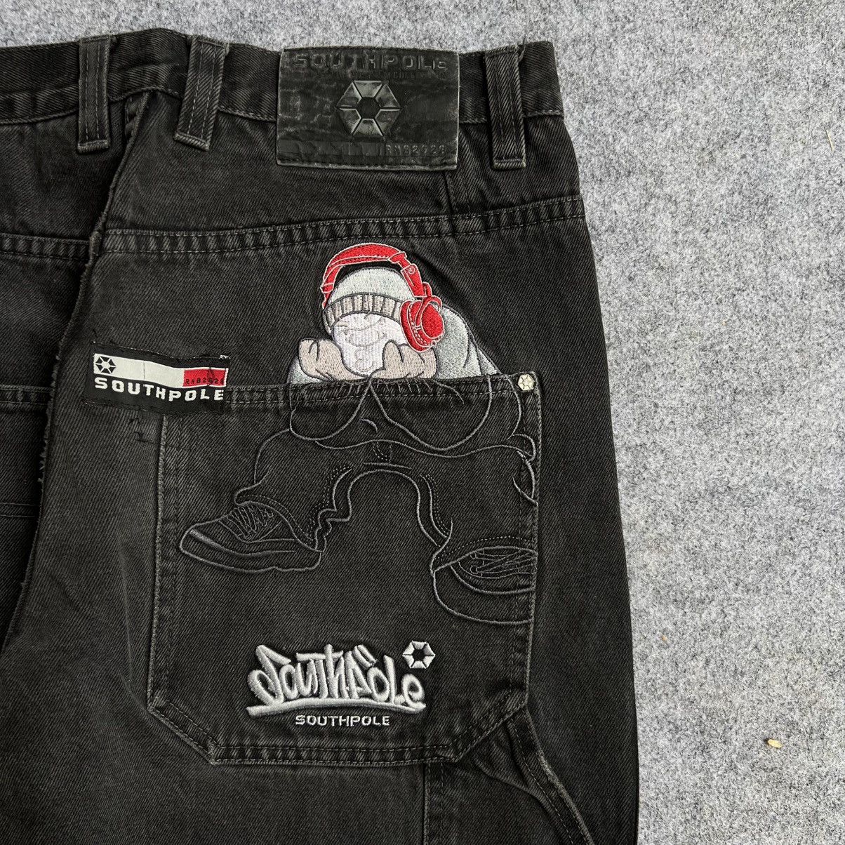 Southpole × Vintage 💥Rare💥 Crazy South Pole Bigboy Baggy Jeans Size US 34 / EU 50 - 11 Thumbnail