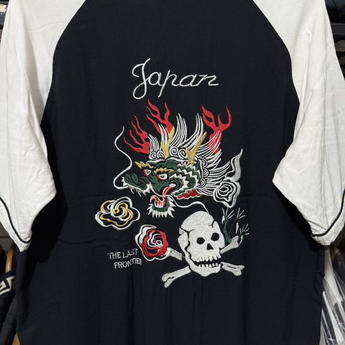 Japanese Brand Vintage japanese traditional dragon open collar shirt Size US M / EU 48-50 / 2 - 2 Thumbnail