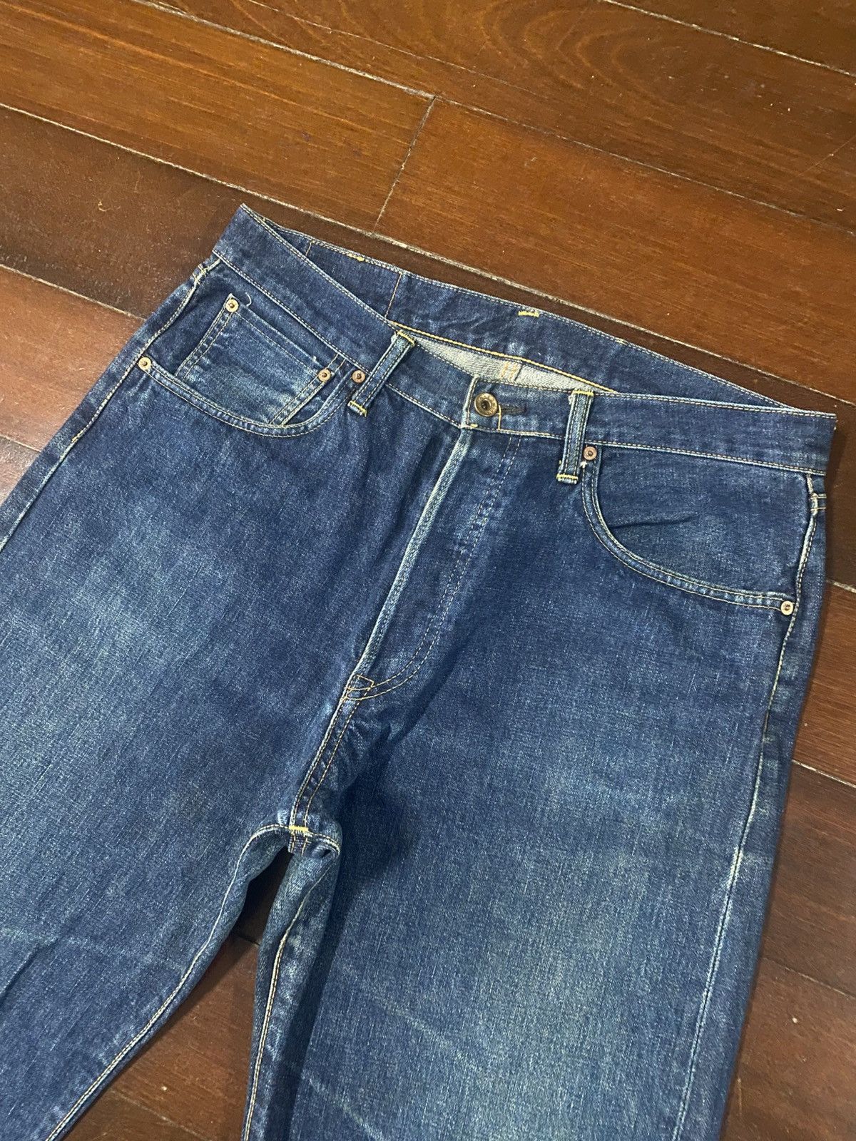 Edwin Vintage 90s Edwin 505 Selvedge Straight Jeans wide leg Size US 36 / EU 52 - 6 Thumbnail