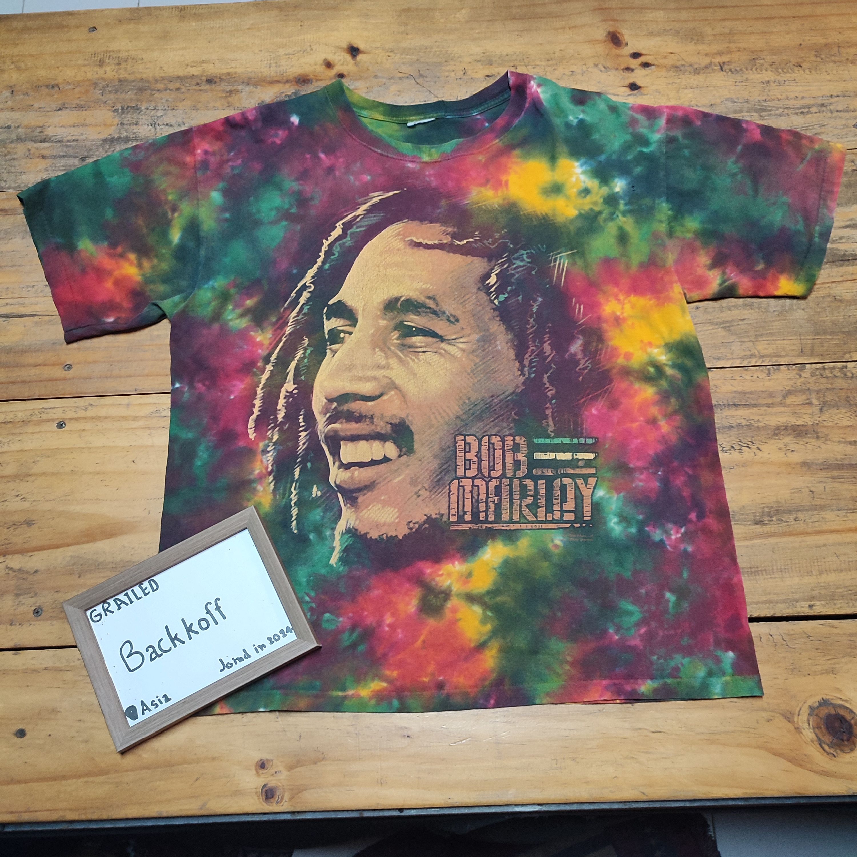 Band Tees × Bob Marley × Vintage Vintage 2009 Bob Marley Tie - Dye T-shirt Size US L / EU 52-54 / 3 - 2 Thumbnail