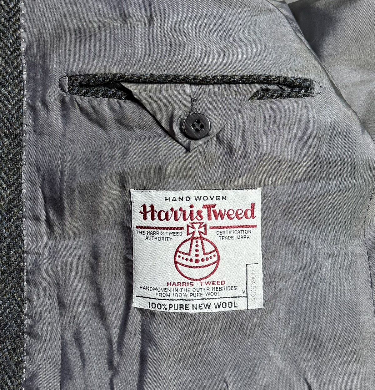 Harris Tweed Harris Tweed Vintage 100% Wool Blazer Jacket Diegel Size 46R - 10 Thumbnail