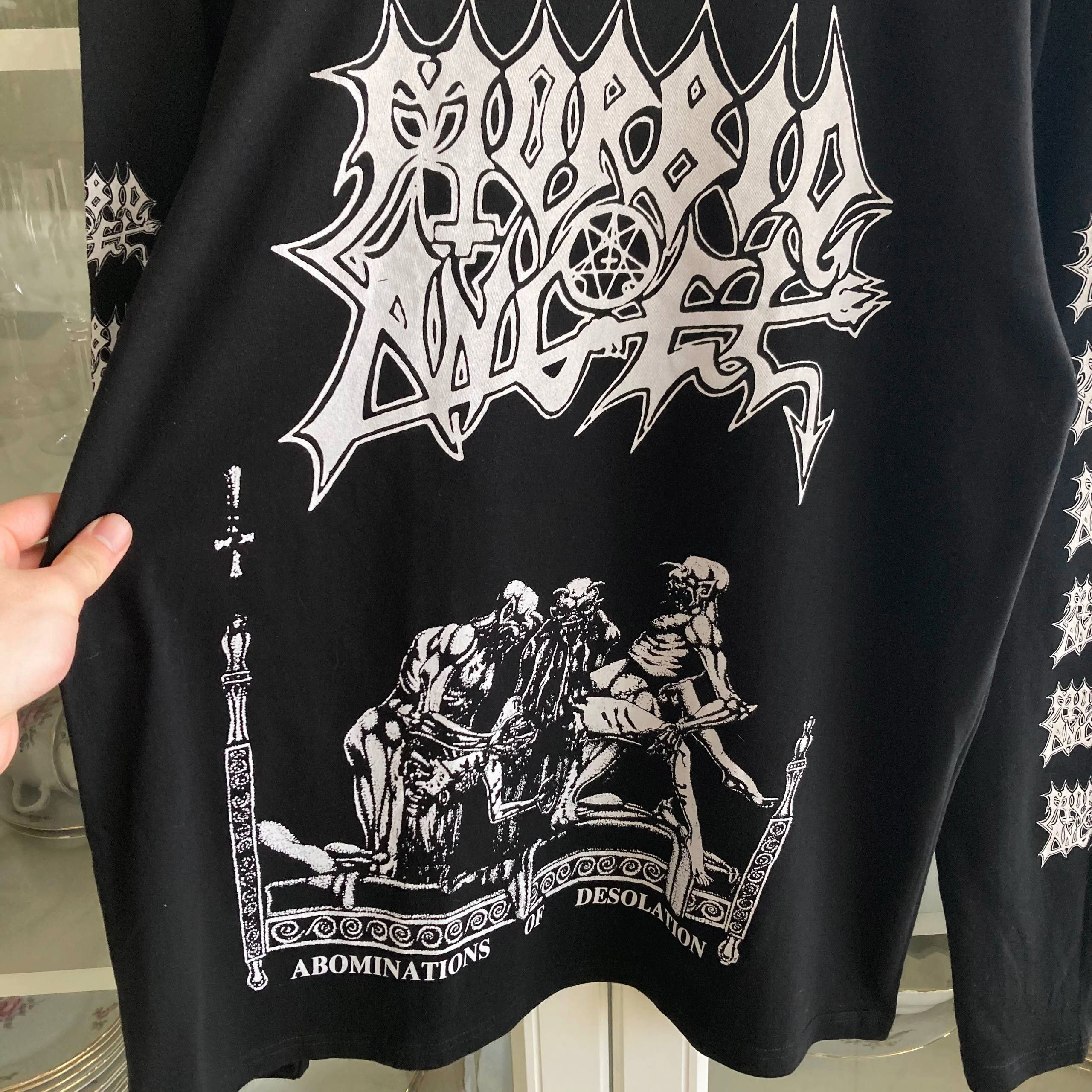 Band Tees Long Sleeve Morbid Angel - Abominations Of Desolation Size US L / EU 52-54 / 3 - 4 Thumbnail