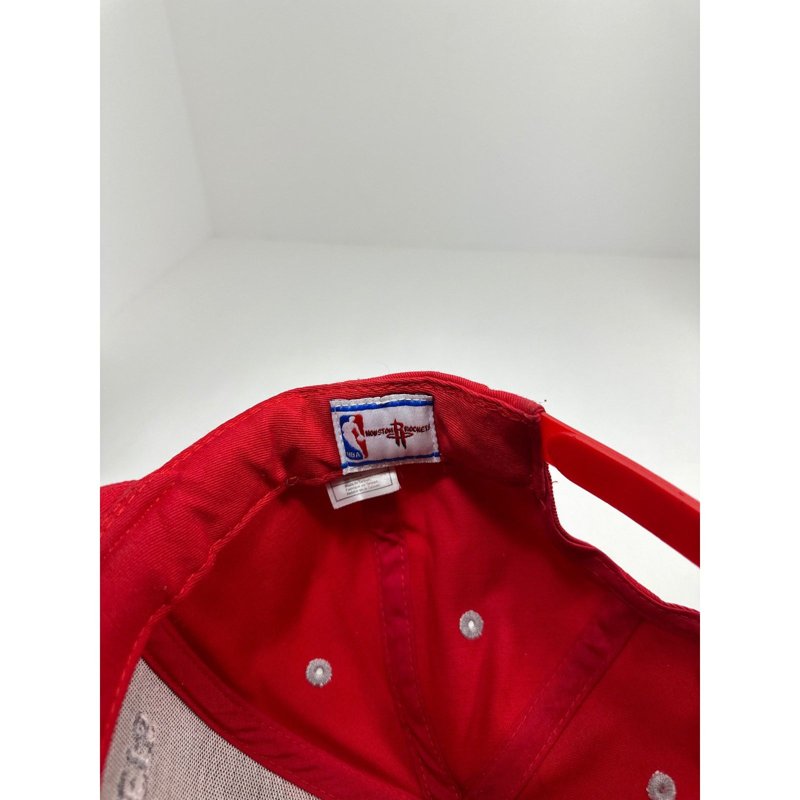 NBA × Vintage Vintage Houston Rockets Snapback Hat NBA 90s Red Embroidered Size ONE SIZE - 5 Thumbnail