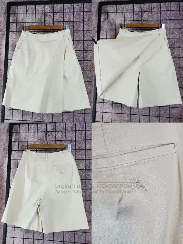 Burberry Burberry Summer Beige Embroidered Logo Shorts. Size 26" / US 2 / IT 38 - 1 Thumbnail