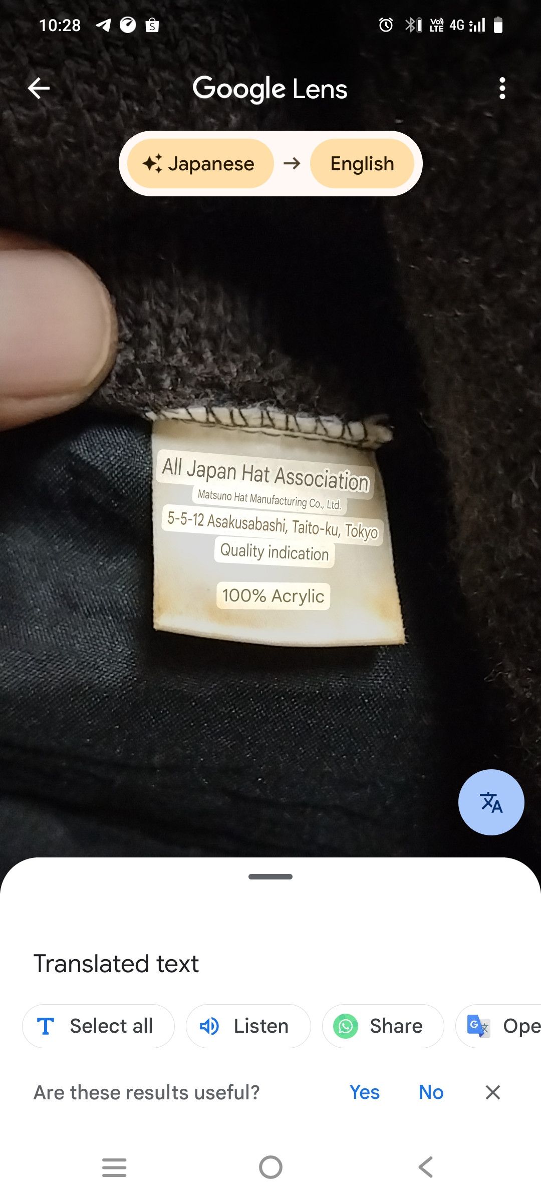 Japanese Brand VINTAGE JAPANESEBRAND DESIGN HAT Size ONE SIZE - 8 Thumbnail