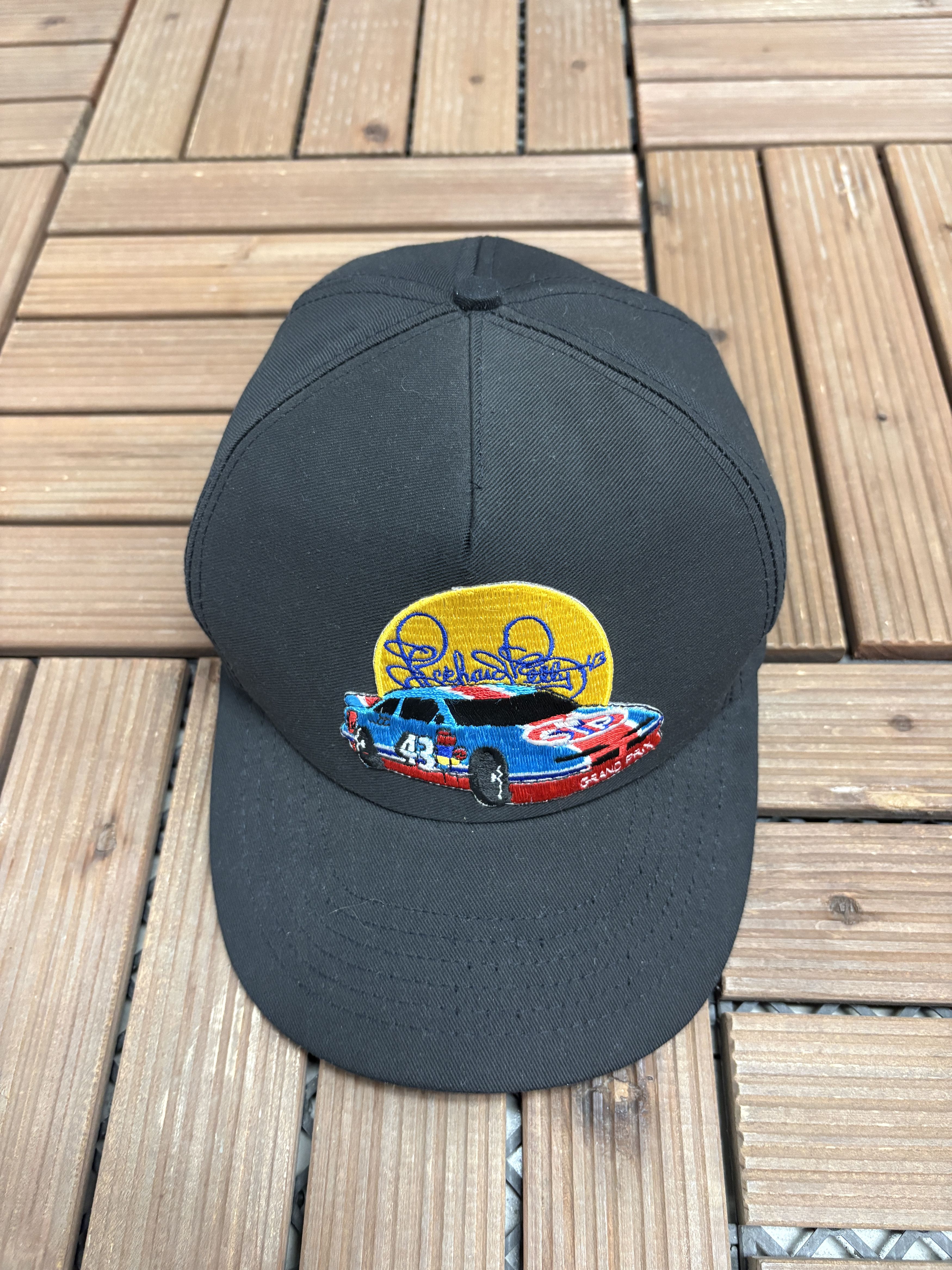 Vintage Richard Petty #43 NASCAR Vintage Black Snap Back Hat Size ONE SIZE - 2 Thumbnail