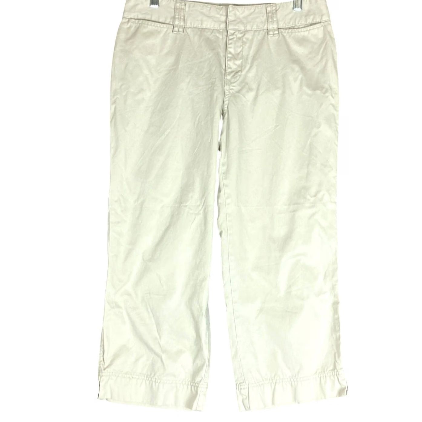Eddie Bauer Eddie Bauer Womens Pants Tan Mid Rise Vashon Fit Capri 100% Cotton 8 Size 24" / US 00 / IT 34 - 2 Thumbnail