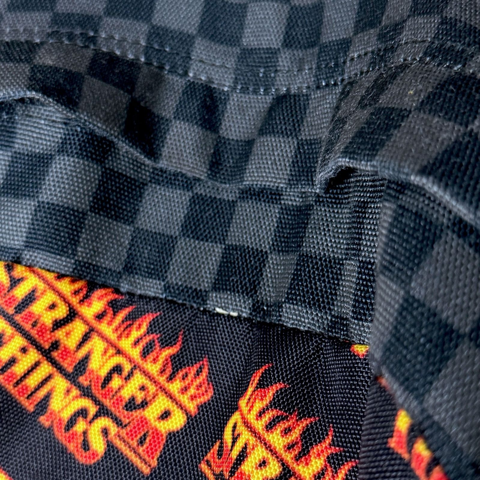 Vans Vans x Stranger Things Flame Logo Checkered Backpack Rare Size ONE SIZE - 7 Thumbnail