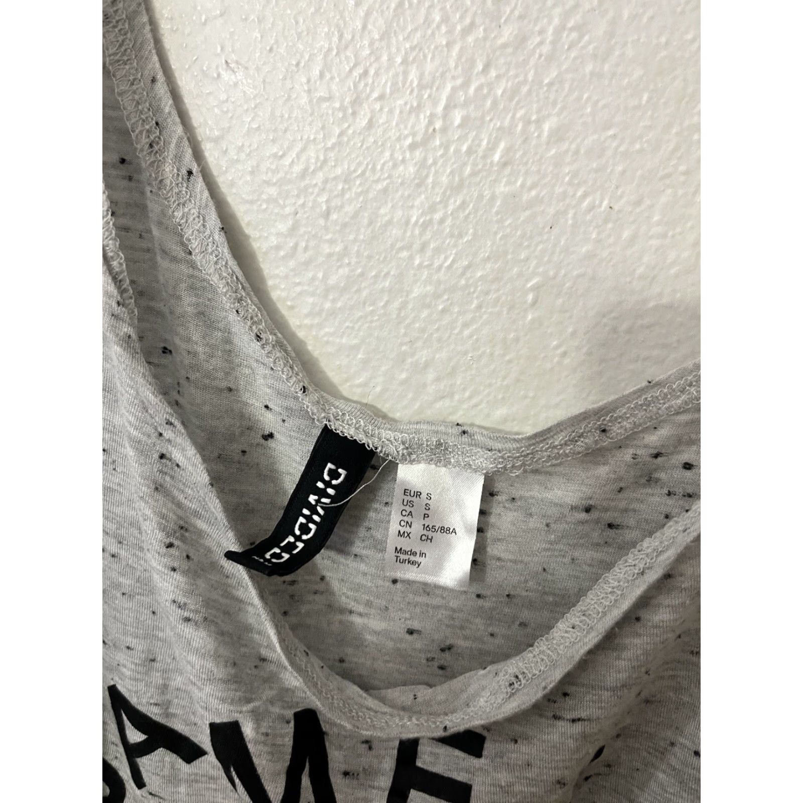 H&M Vintage H&M Gray Cropped Tank Top Women Small Summer Casual Boat Neck Size S / US 4 / IT 40 - 3 Thumbnail