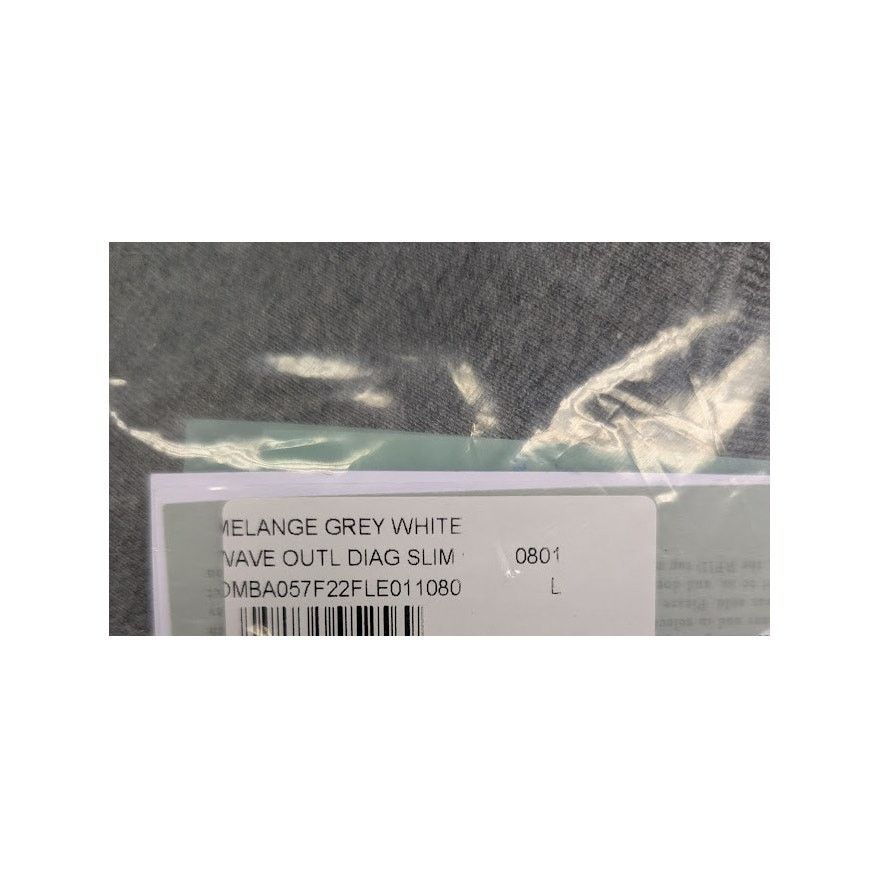 Off-White o1rshd1 Q:2 / Wave outl Diag Slim Crewneck sweatshirt Grey Size US L / EU 52-54 / 3 - 14 Thumbnail
