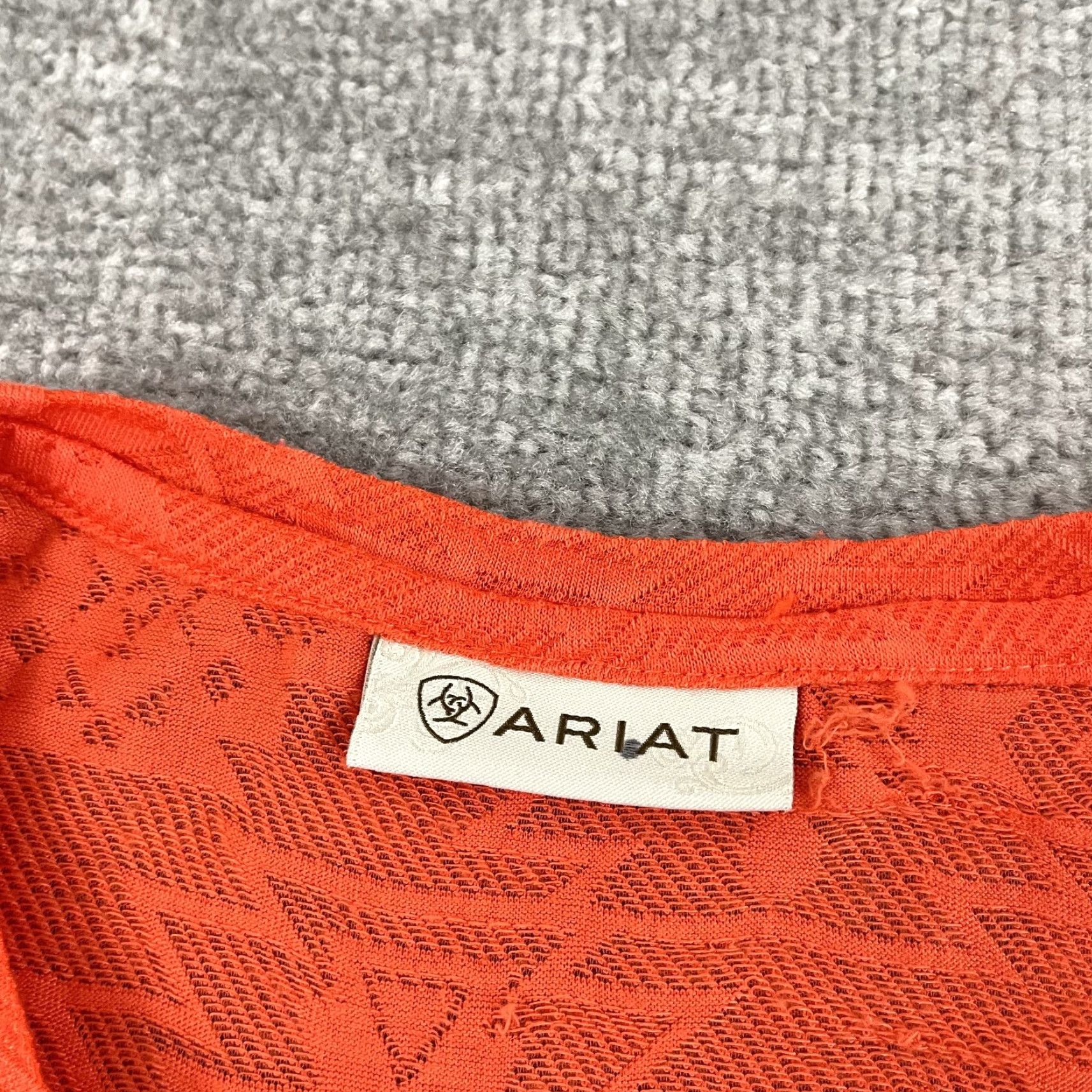 Ariat Ariat Shirt Womens Orange Aztec Southwestern Cowgirl Rodeo Top Medium / Large Size M / US 6-8 / IT 42-44 - 2 Thumbnail