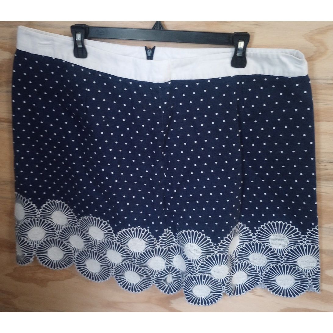 Boden Women's Boden Midi Skirt Polkadot Navy Floral 16 Size 38" / US 16 / IT 52 - 1 Preview