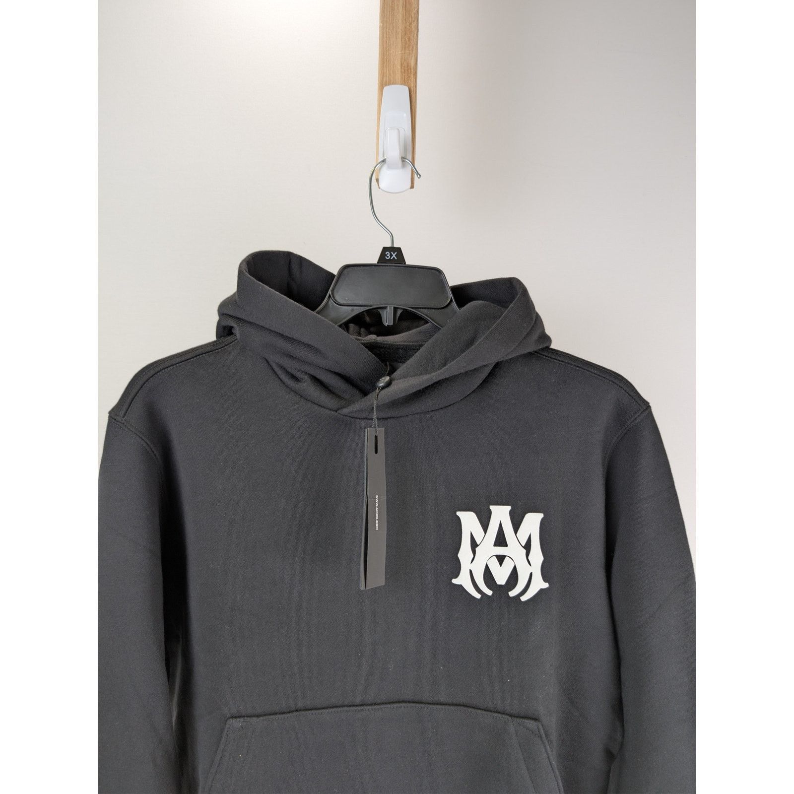 Amiri o1rshd1 Q:3 / MA Core Logo Hoodie in Black Size US XS / EU 42 / 0 - 7 Thumbnail