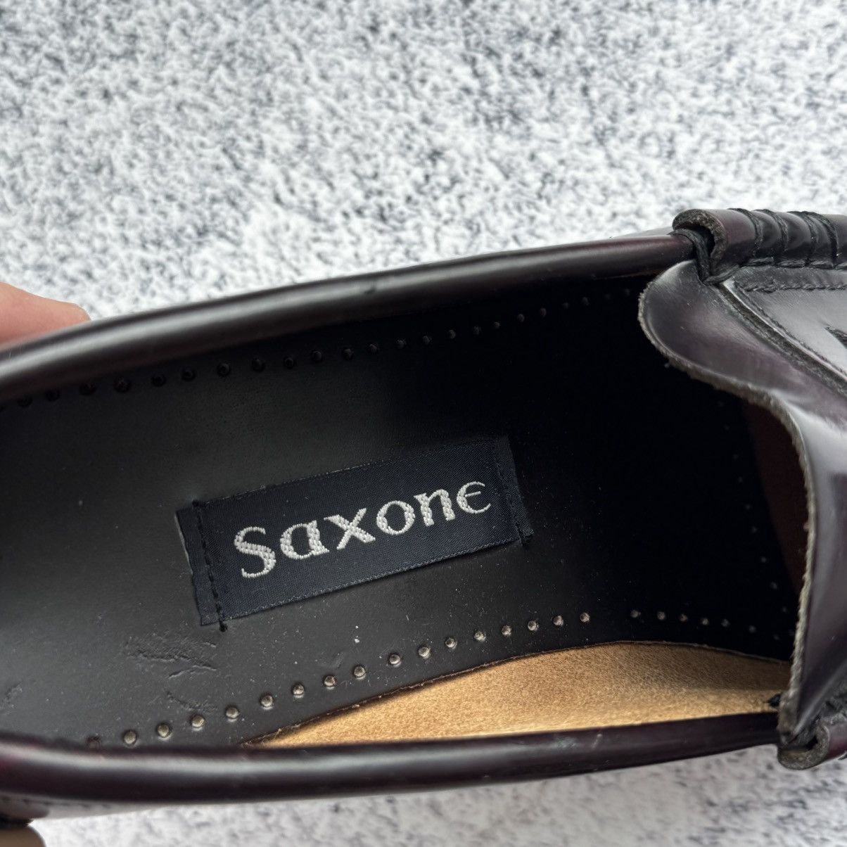 Vintage Saxone Vintage Burgundy Leather Penny Loafer Made In Spain Size US 8.5 / EU 41-42 - 8 Thumbnail