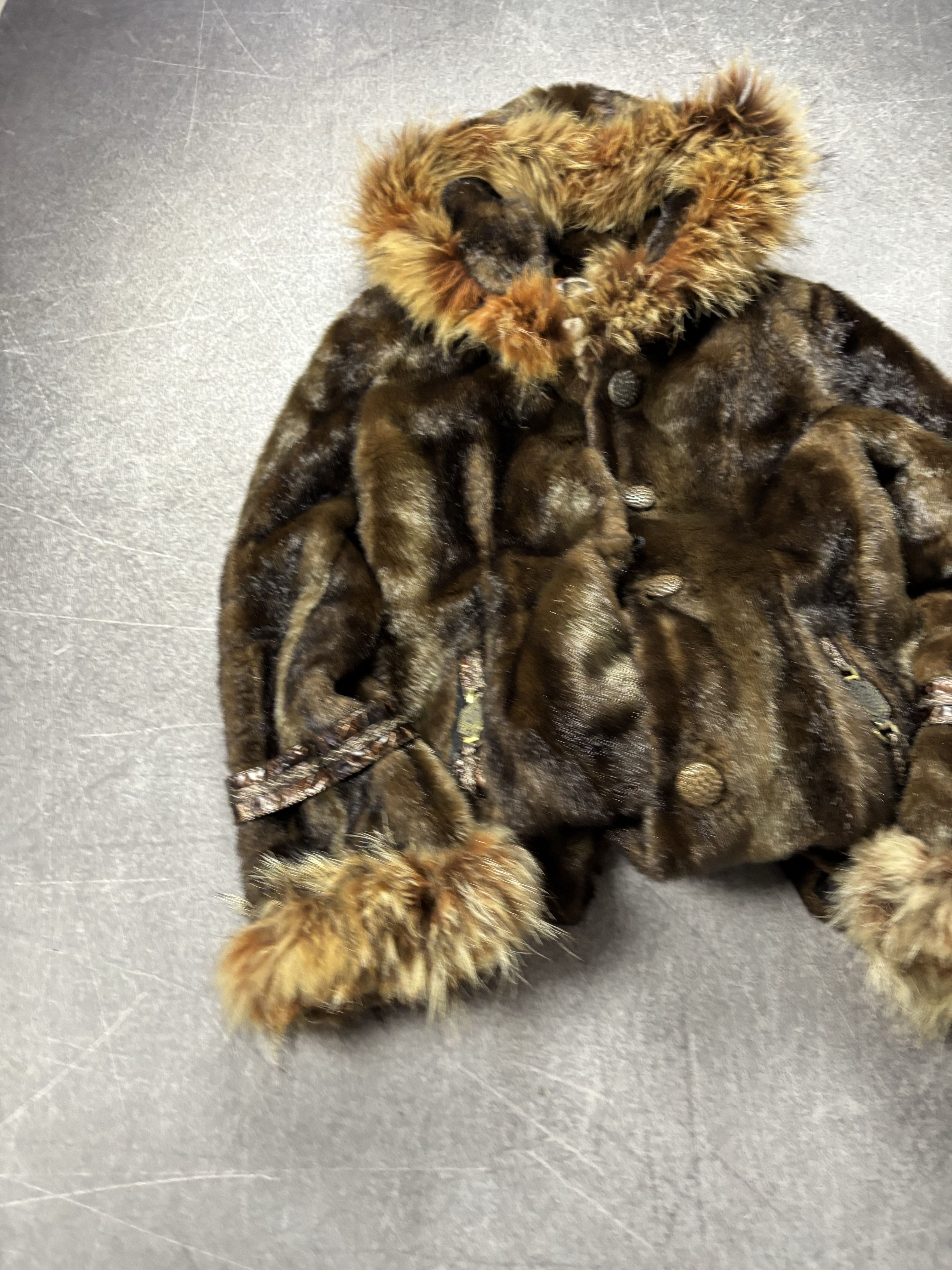 Yohji Yamamoto 80-90S YOHJI YAMAMOTO STYLE LUXURY FAUX FUR COAT JACKET Size M / US 6-8 / IT 42-44 - 4 Thumbnail
