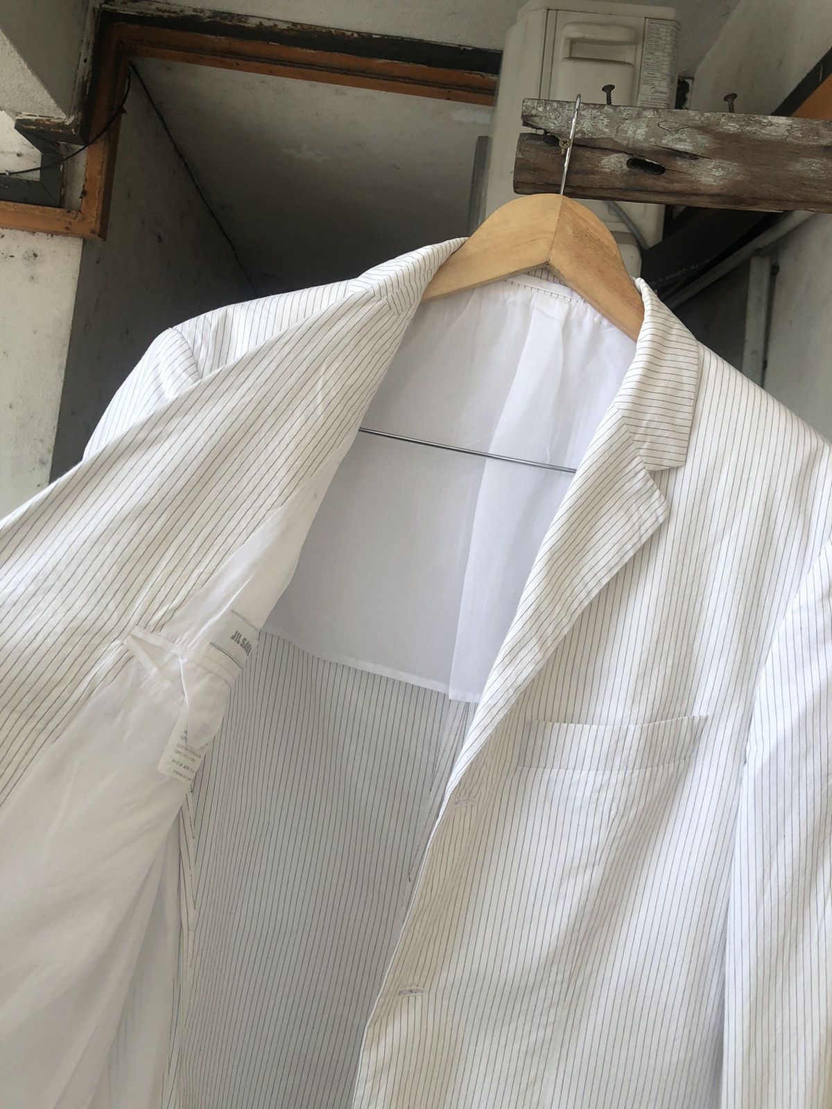Jil Sander Jil Sander Marisa s Stripe Single Breasted Blazer Size US M / EU 48-50 / 2 - 17 Thumbnail