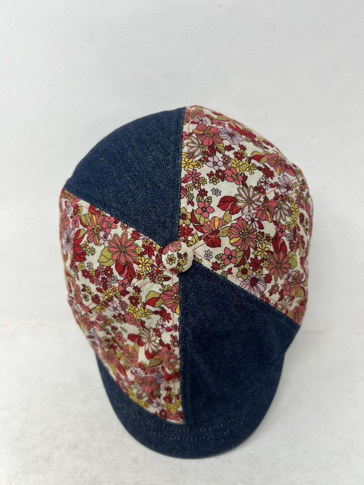 Japanese Brand Patchwork Newsboy Cap Denim Visor Size ONE SIZE - 6 Thumbnail