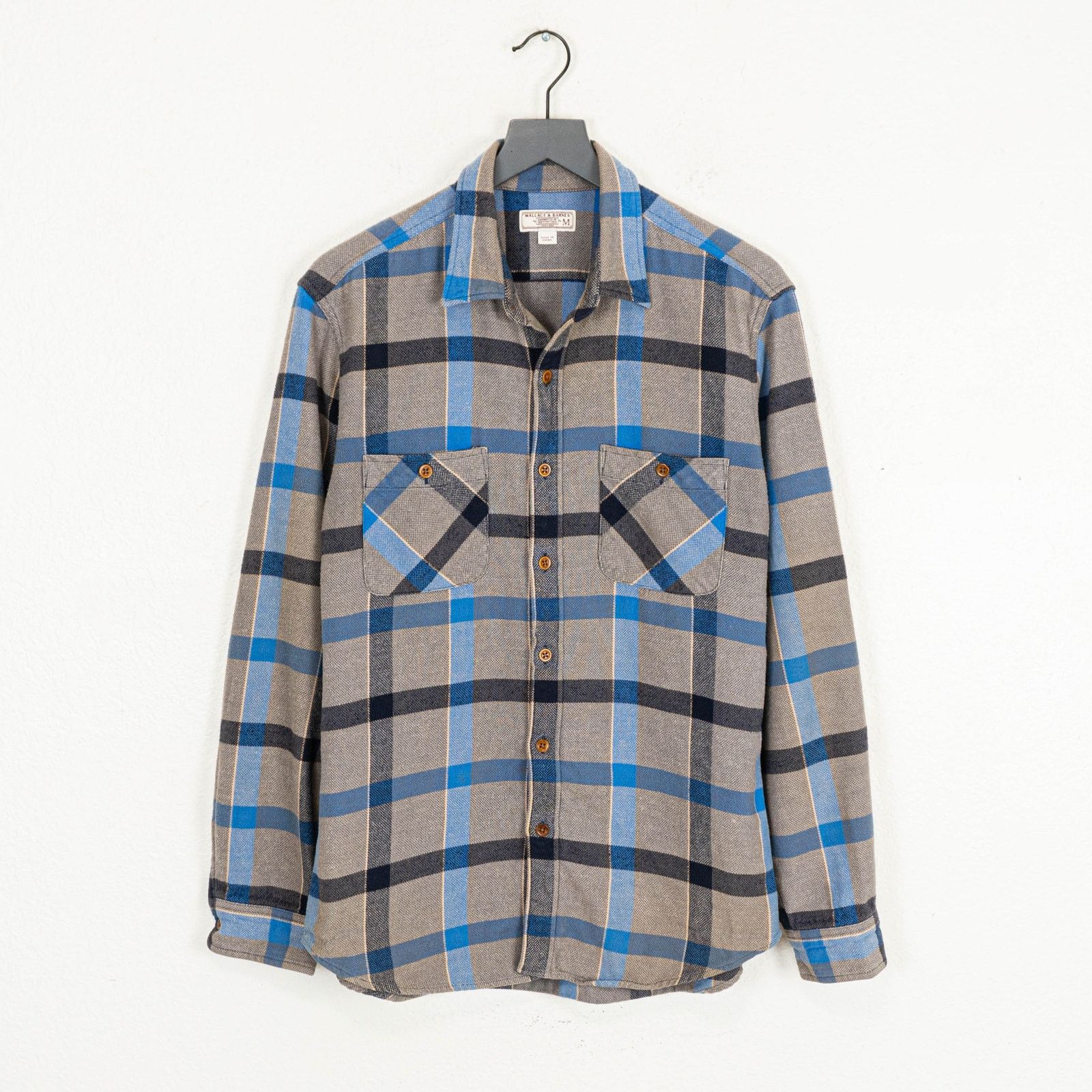 Wallace & Barnes Wallace & Barnes J.Crew Workwear Flannel Shirt Gray plaid M Size US M / EU 48-50 / 2 - 1 Thumbnail