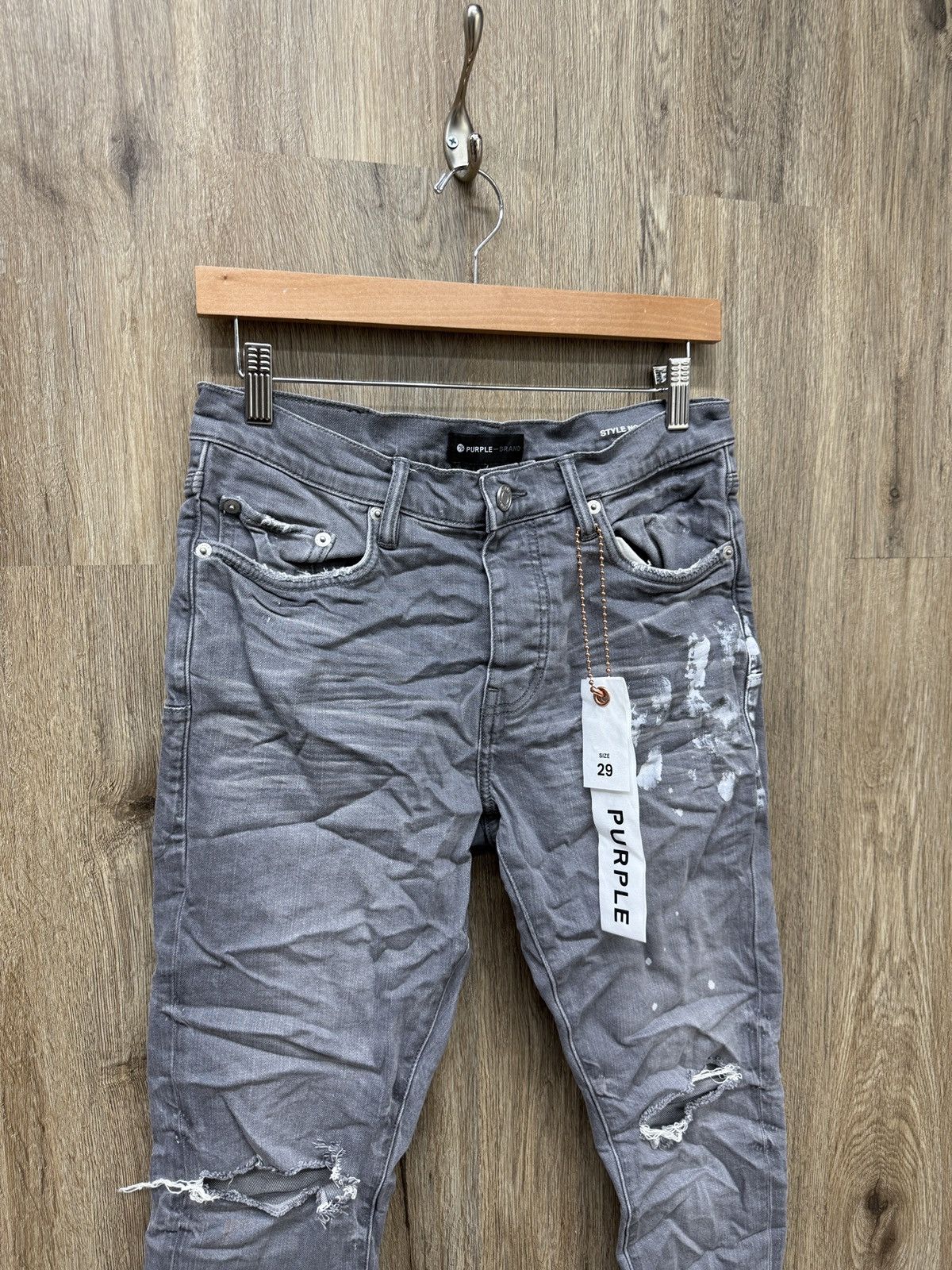 Purple Brand Purple Grey Denim Jeans Size US 29 - 2 Thumbnail