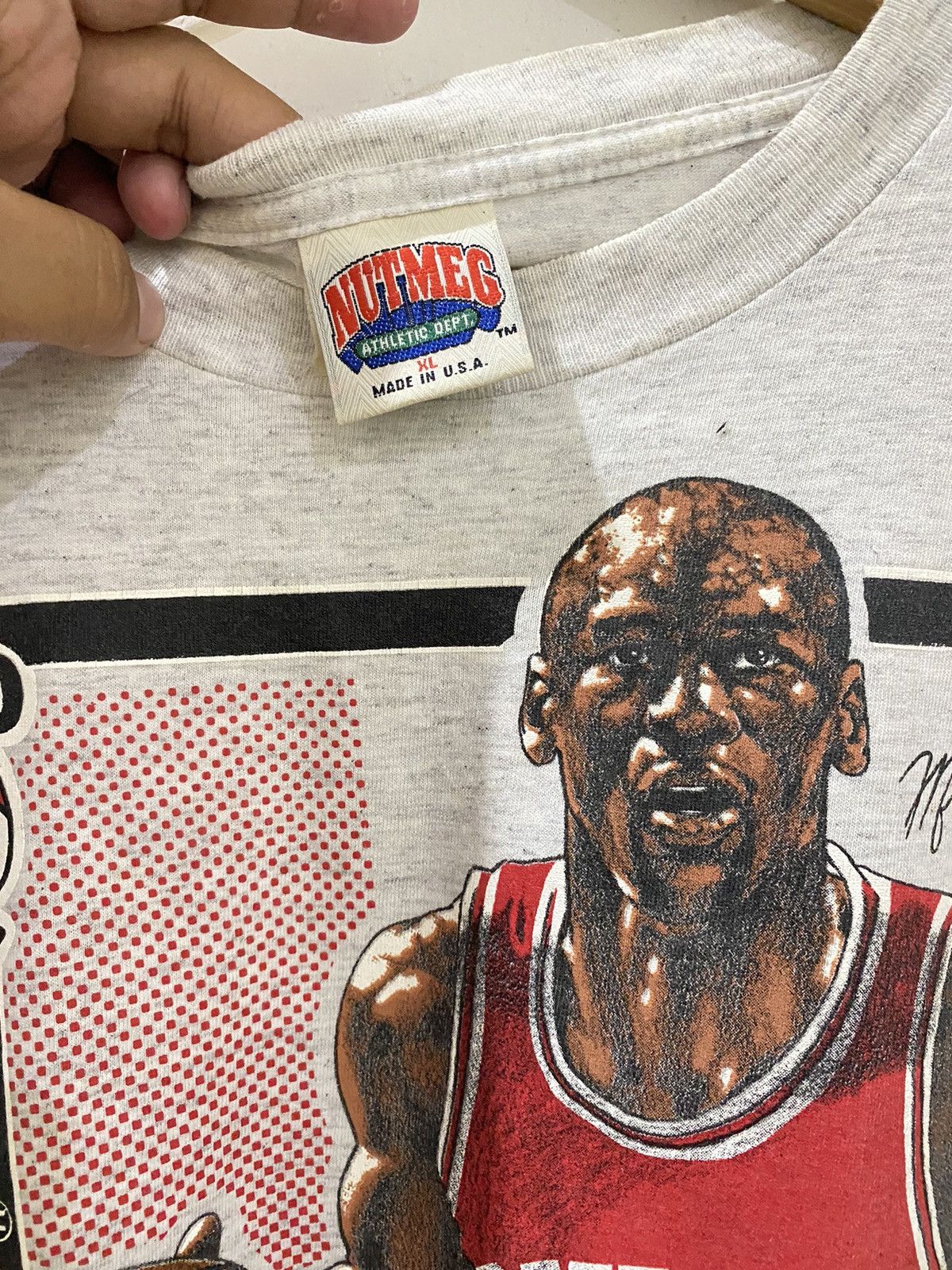 NBA × Nutmeg × Vintage 🔥 Vintage Michael Jordan Chicago Bulls Champions Size US L / EU 52-54 / 3 - 3 Thumbnail