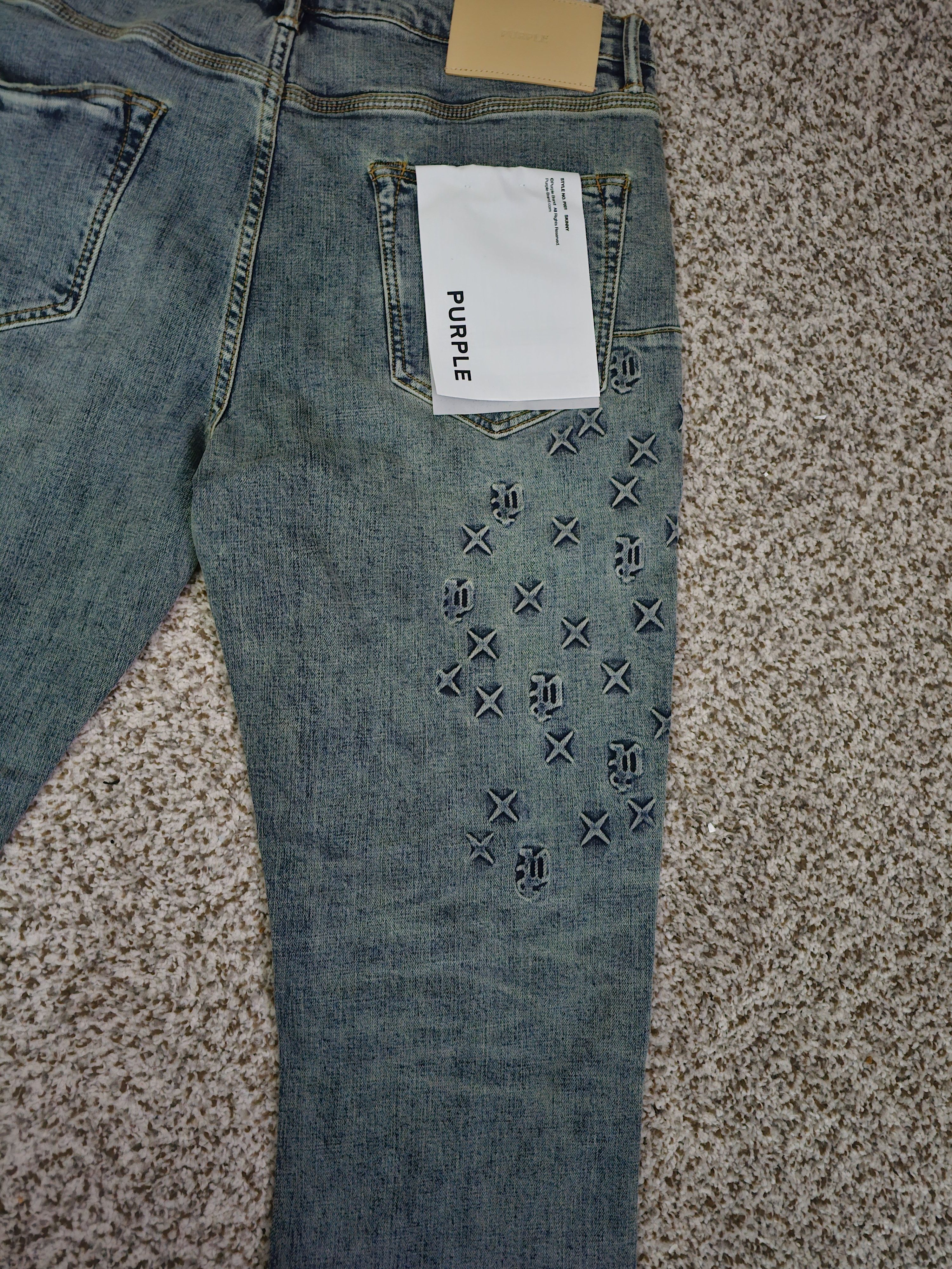 Purple Brand Purple special edition monogram jeans Size US 36 / EU 52 - 10 Thumbnail