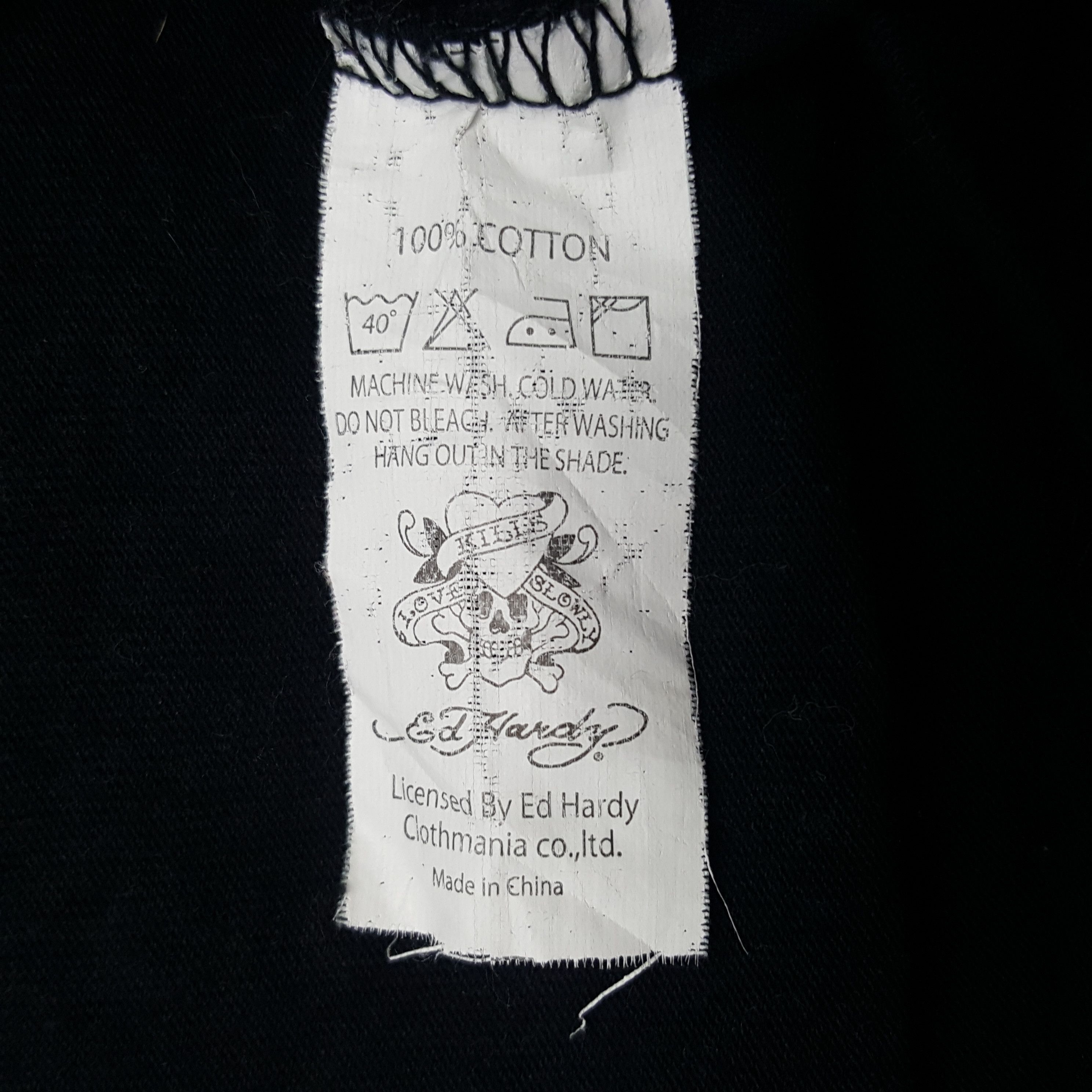 Ed Hardy × Vintage Vintage Ed Hardy Overprinted Tshirt Size US S / EU 44-46 / 1 - 10 Thumbnail