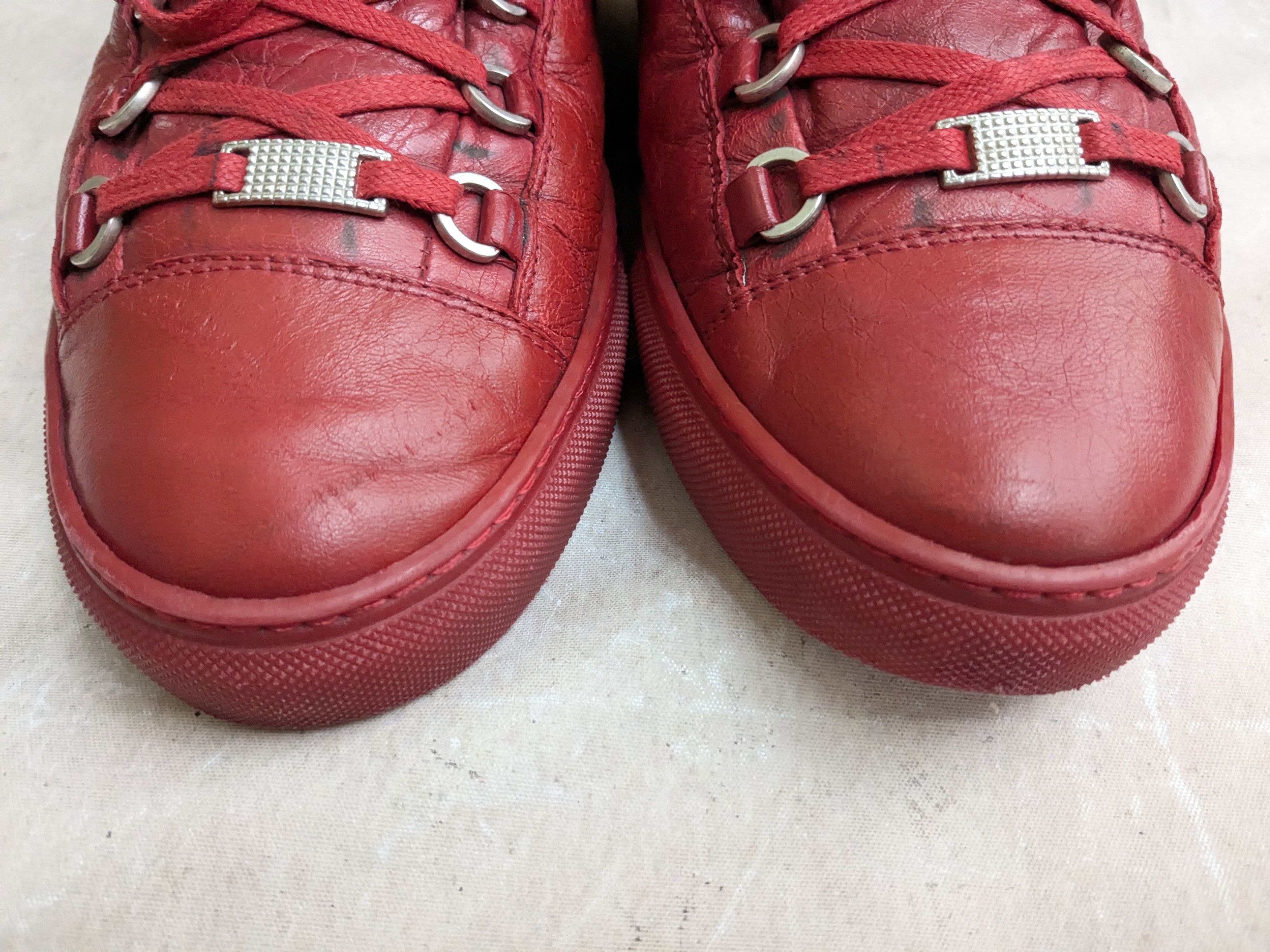 Balenciaga Balenciaga Arena Sneakers Red 10 High Tops Size US 10 / EU 43 - 4 Thumbnail