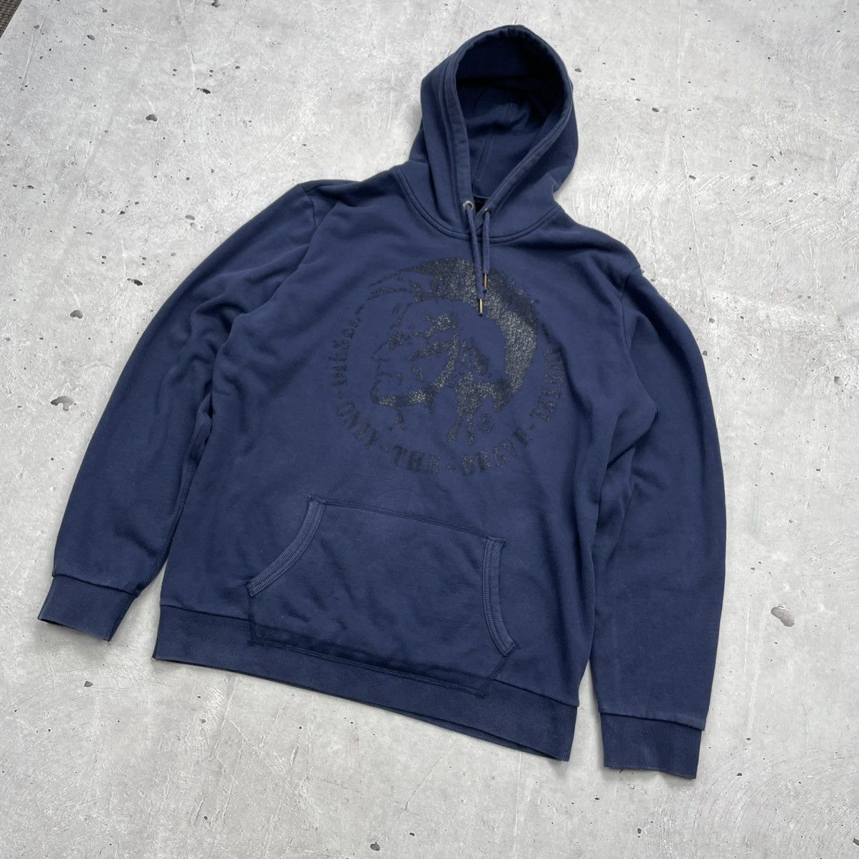 Diesel × Vintage Vintage diesel Hoodie big logo y2k Japanese style sz XL Size US XL / EU 56 / 4 - 2 Thumbnail