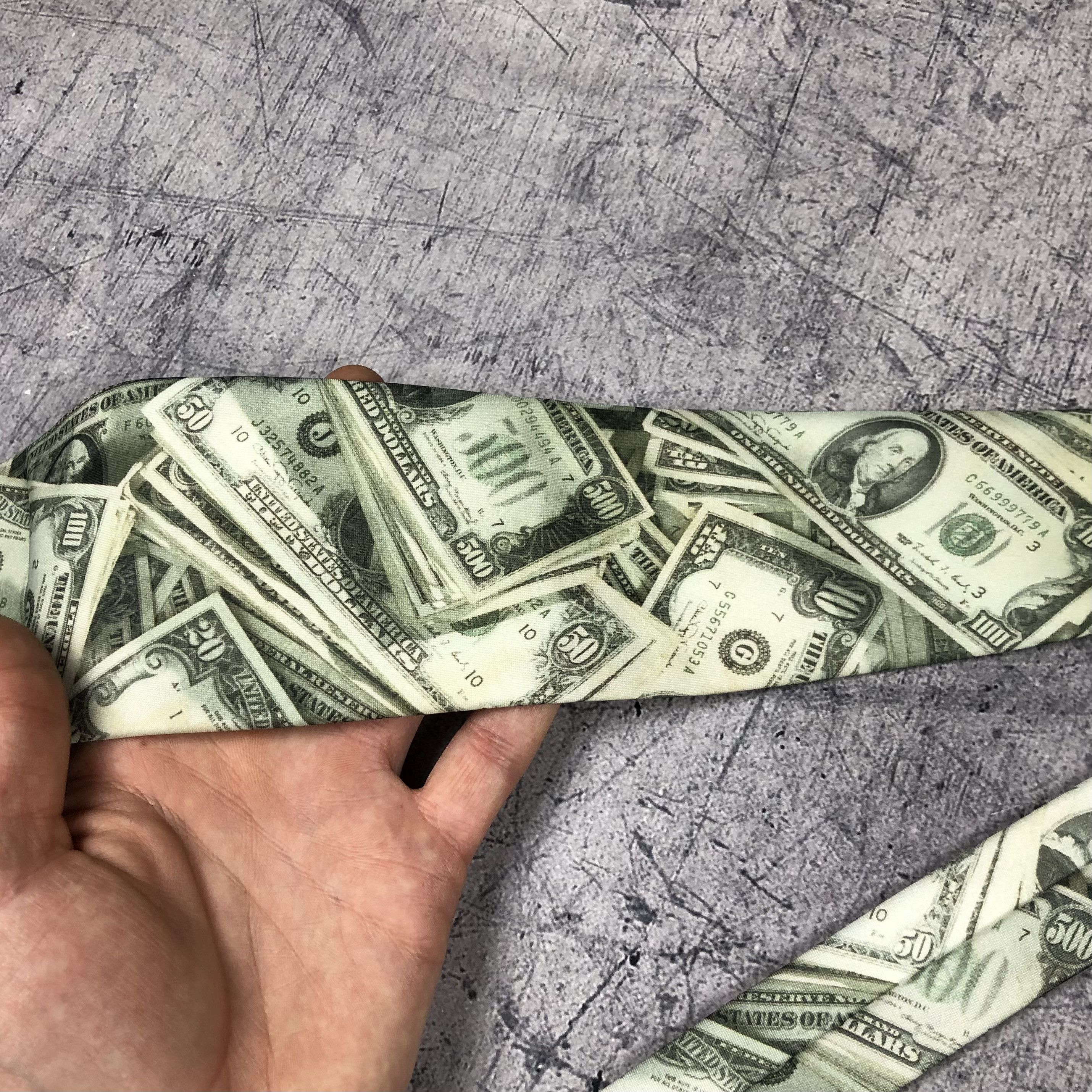 Ralph Marlin Vintage 1994 Ralph Marlin Dirty Dollars Tie Size ONE SIZE - 9 Thumbnail