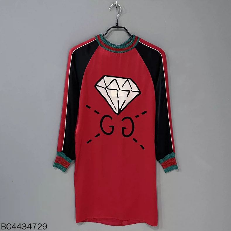 Gucci Classic Logo Red Green Stripe Dress GUCCI - dmc | Grailed