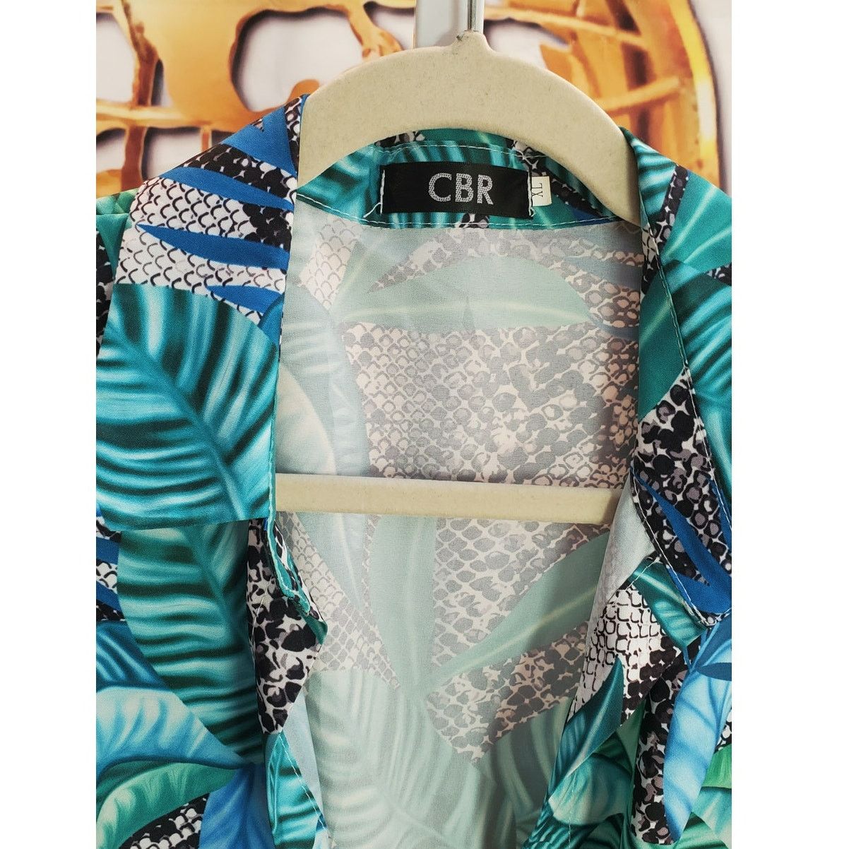 Other CBR Tropical Snake Print Long Cover Up Dress XL Size XL / US 12-14 / IT 48-50 - 4 Thumbnail