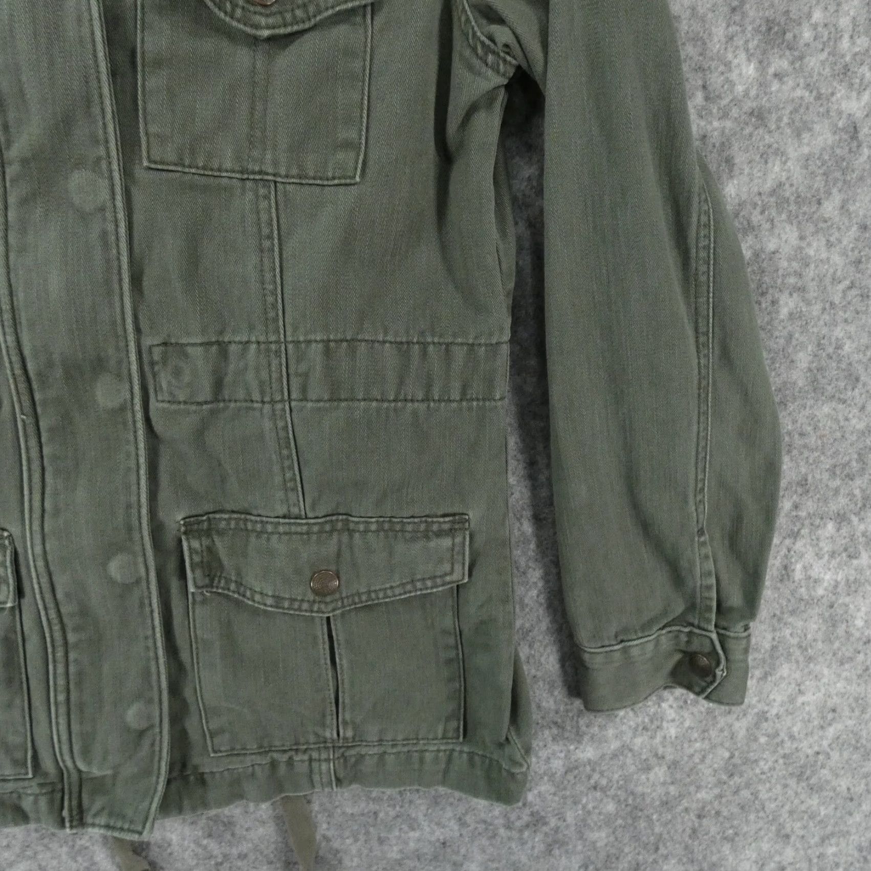 Levi's Levi's Jacket Womens Small Green Snap Over Full Zip Chore Coat Casual Size S / US 4 / IT 40 - 5 Thumbnail