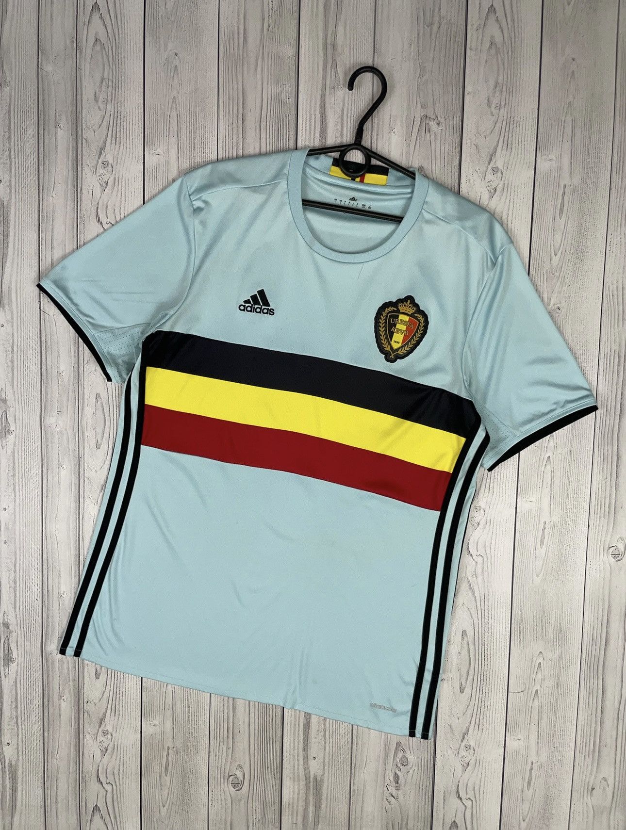 Adidas Vintage adidas Belgium soccer jersey blue away size L Size US L / EU 52-54 / 3 - 1 Thumbnail